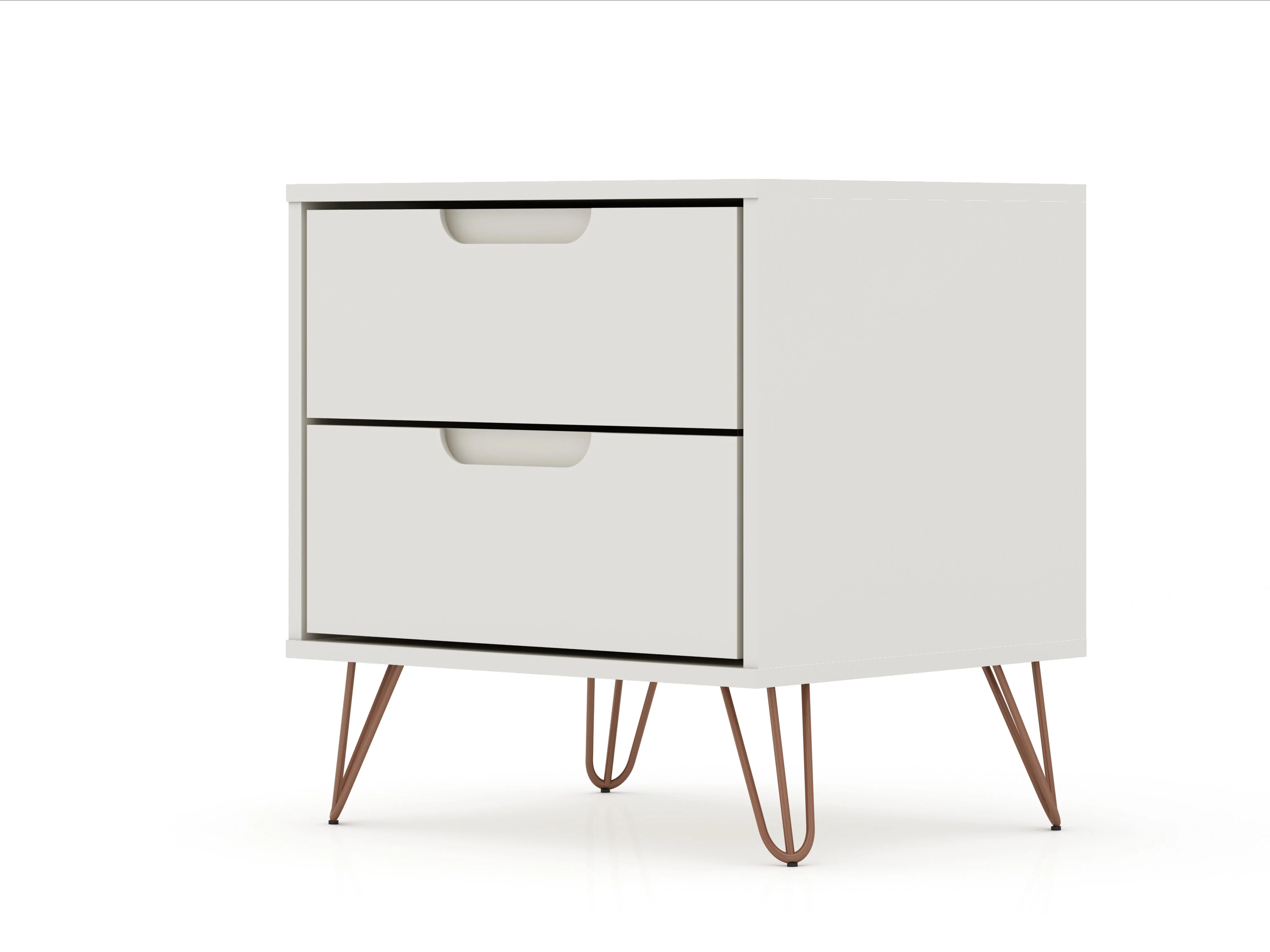 Rockefeller 2.0 Nightstand in Off White and Nature - Image 9