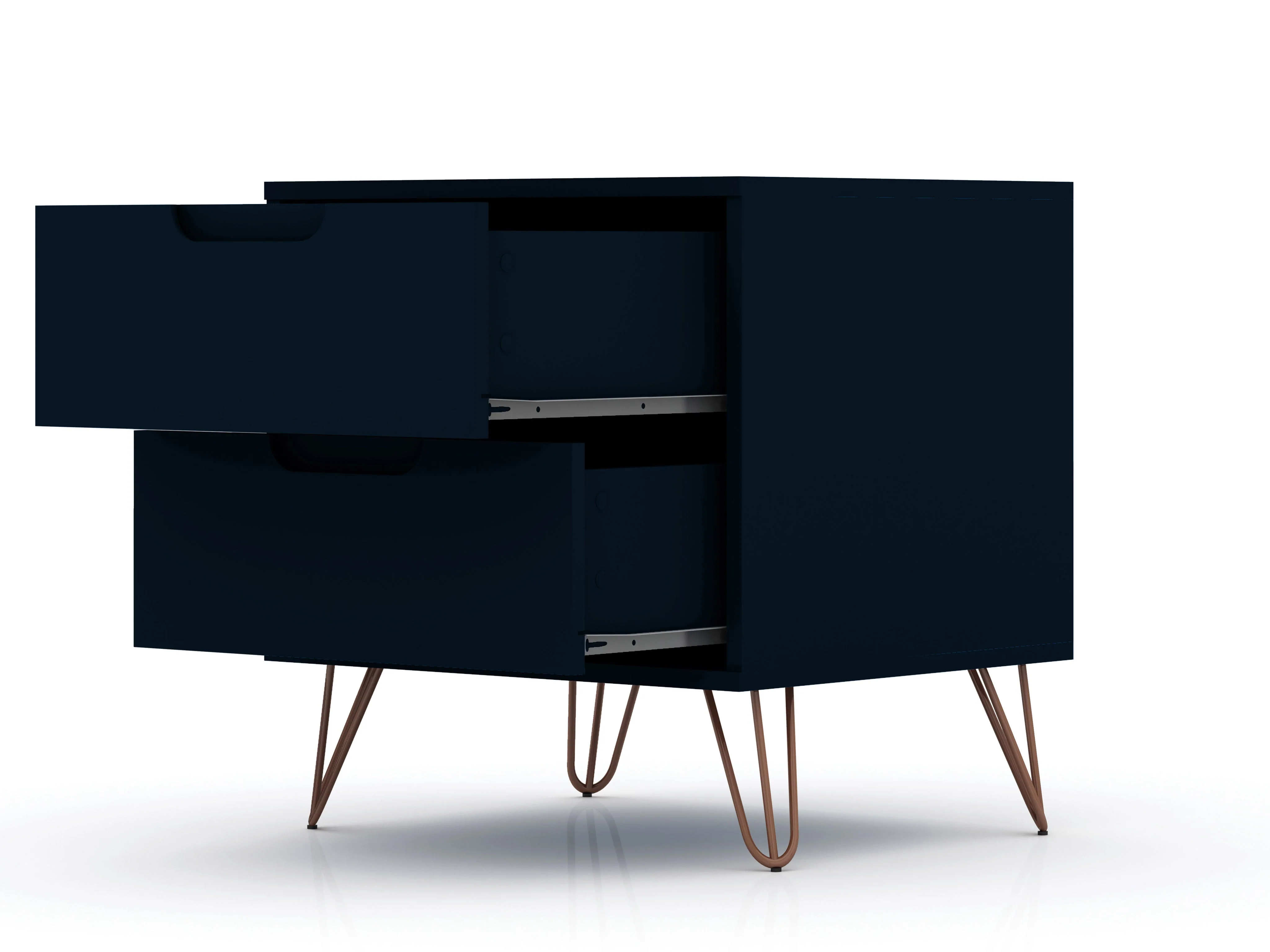 Rockefeller 2.0 Nightstand in Tatiana Midnight Blue - Image 4