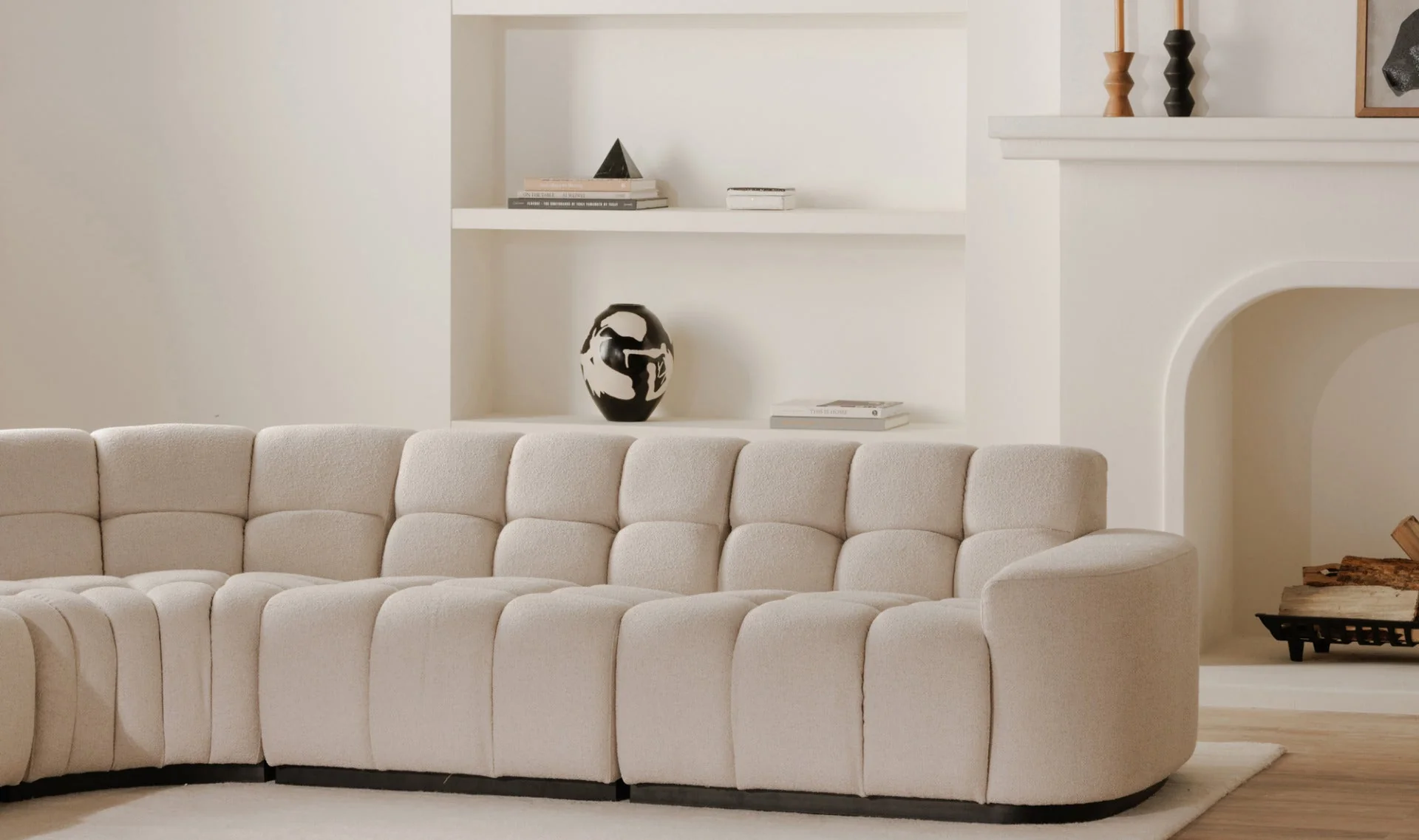 Roman L-Shaped Sectional Oat - Image 9