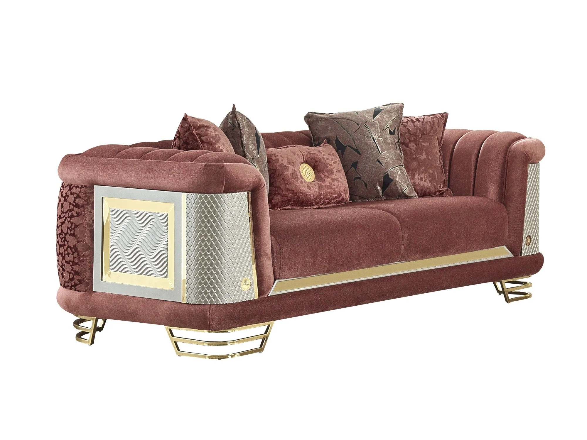 Romans Brick 3-pieces (Sofa & Loveseat & Chair) Living Room Set - Image 6