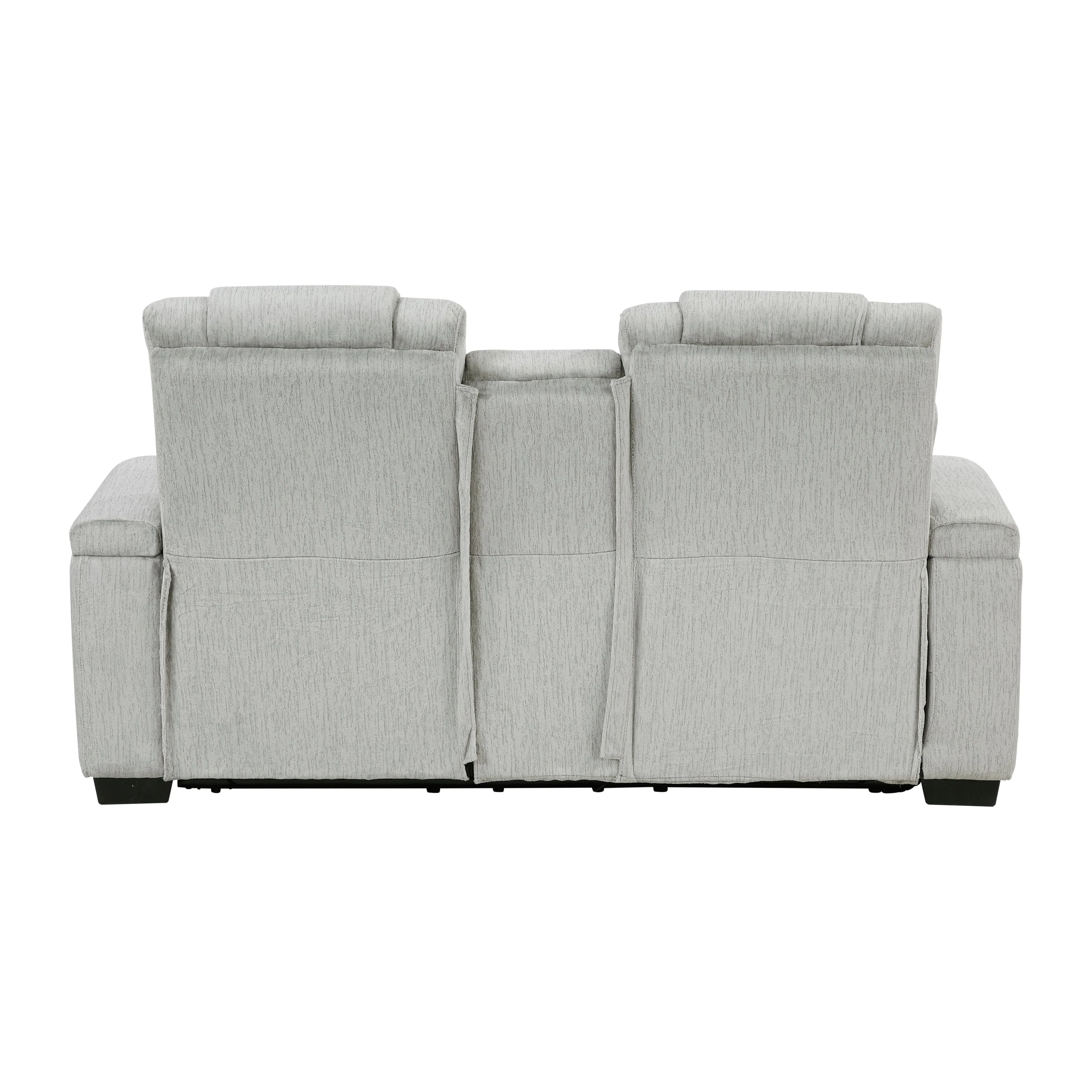 Ronan Light Gray Double Reclining Living Room Set - Image 13