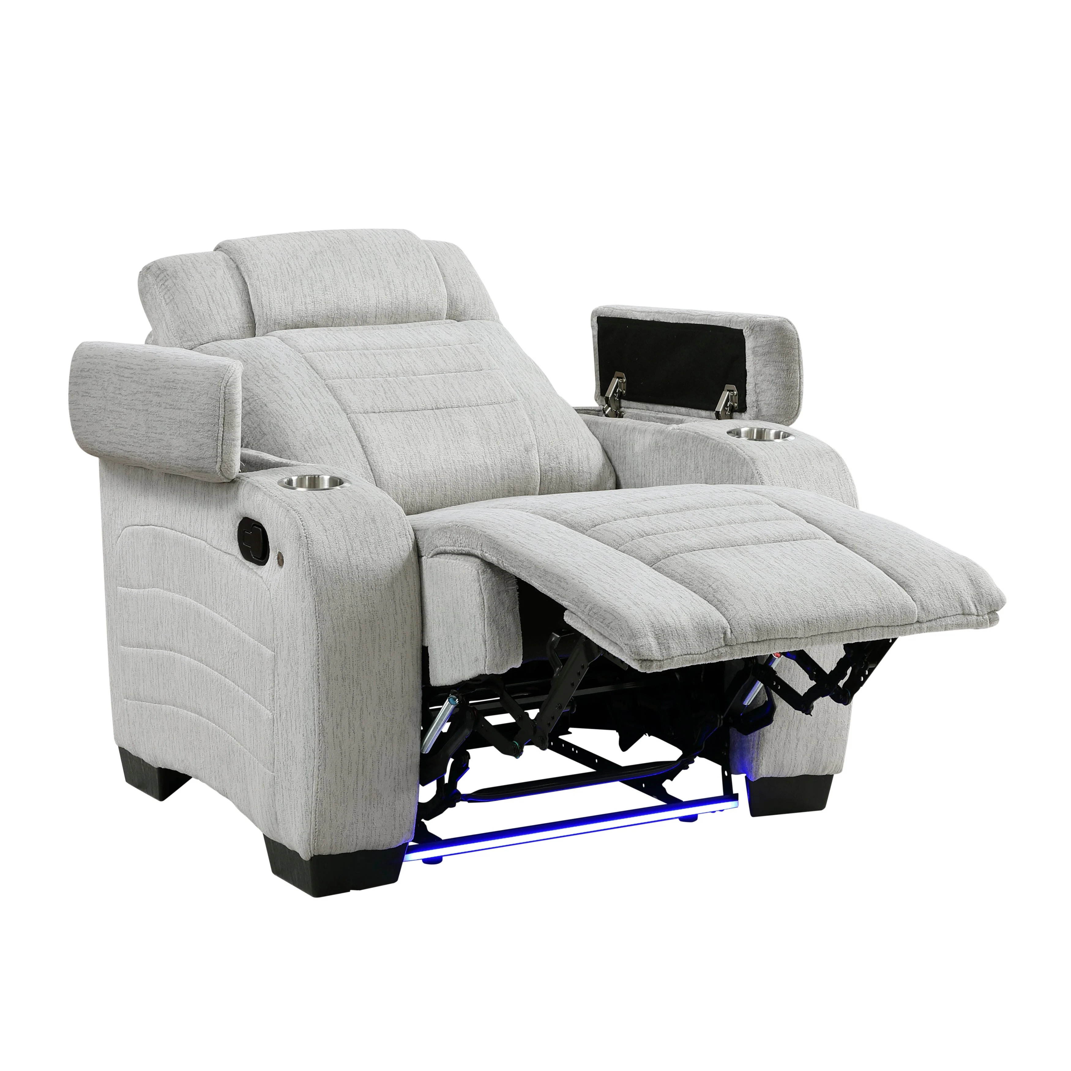 Ronan Light Gray Reclining Chair - Image 10