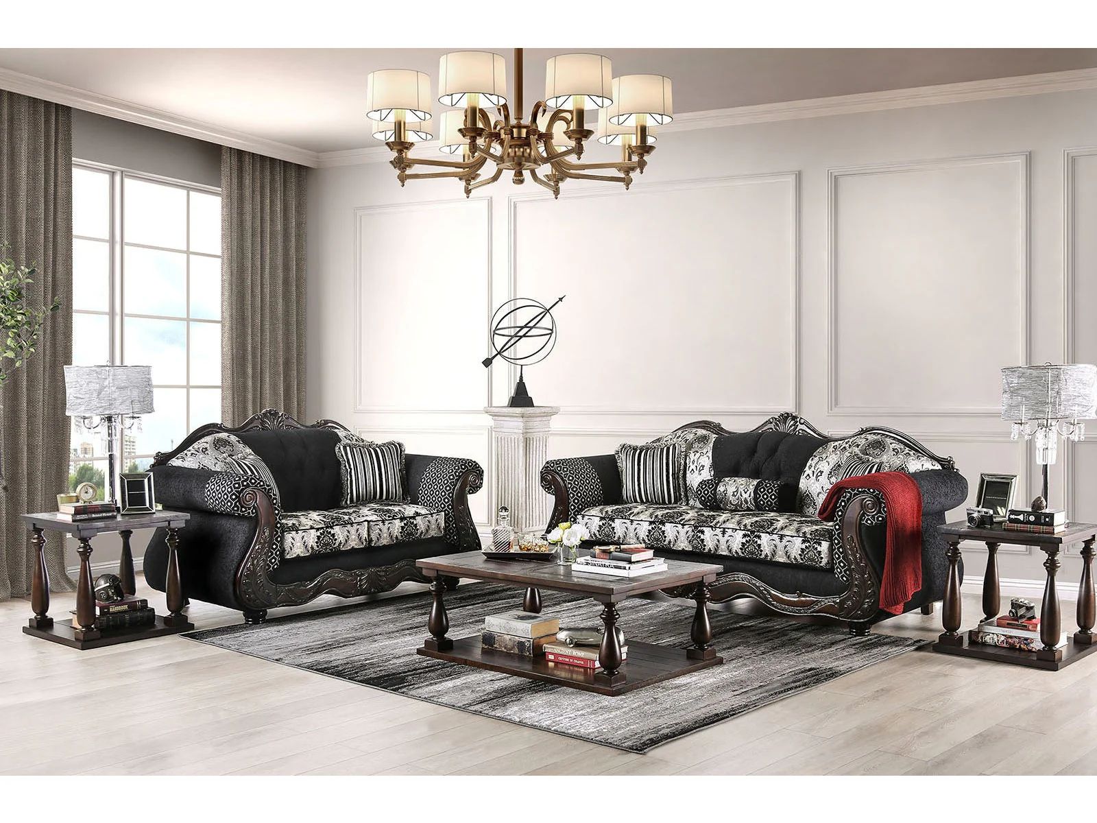 Ronja Black Sofa & Loveseat