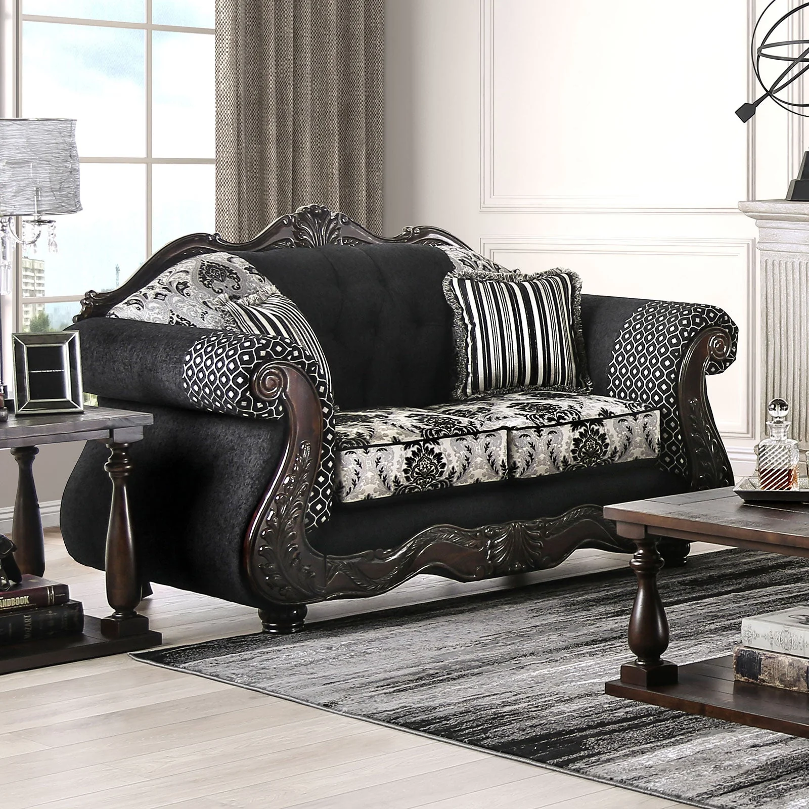 Ronja Black Sofa & Loveseat - Image 2