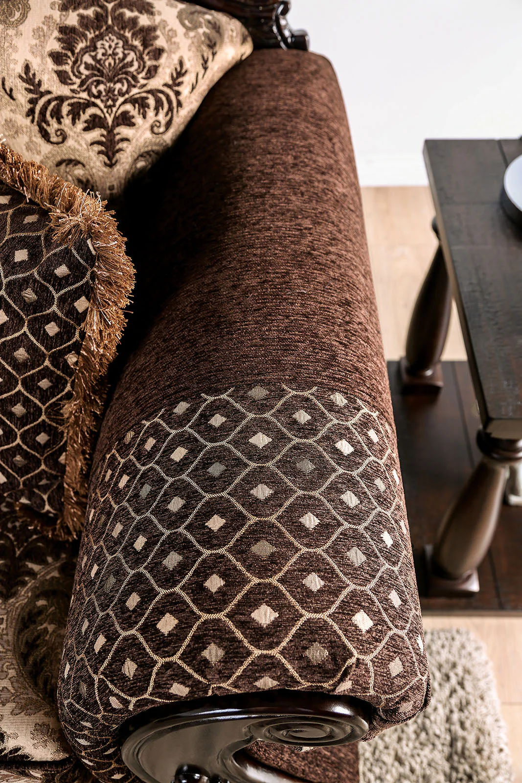 Ronja Dark Brown Sofa & Loveseat - Image 10