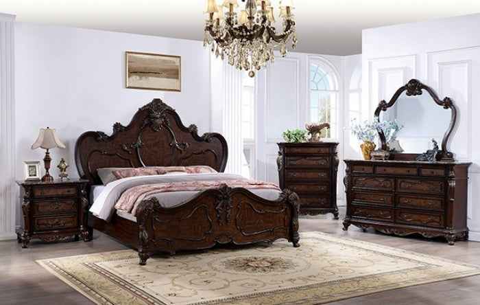 Roselli Dark Cherry 5-Piece Queen Bedroom Set