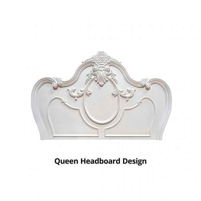 Roselli White 4-Piece Queen Bedroom Set - Image 3