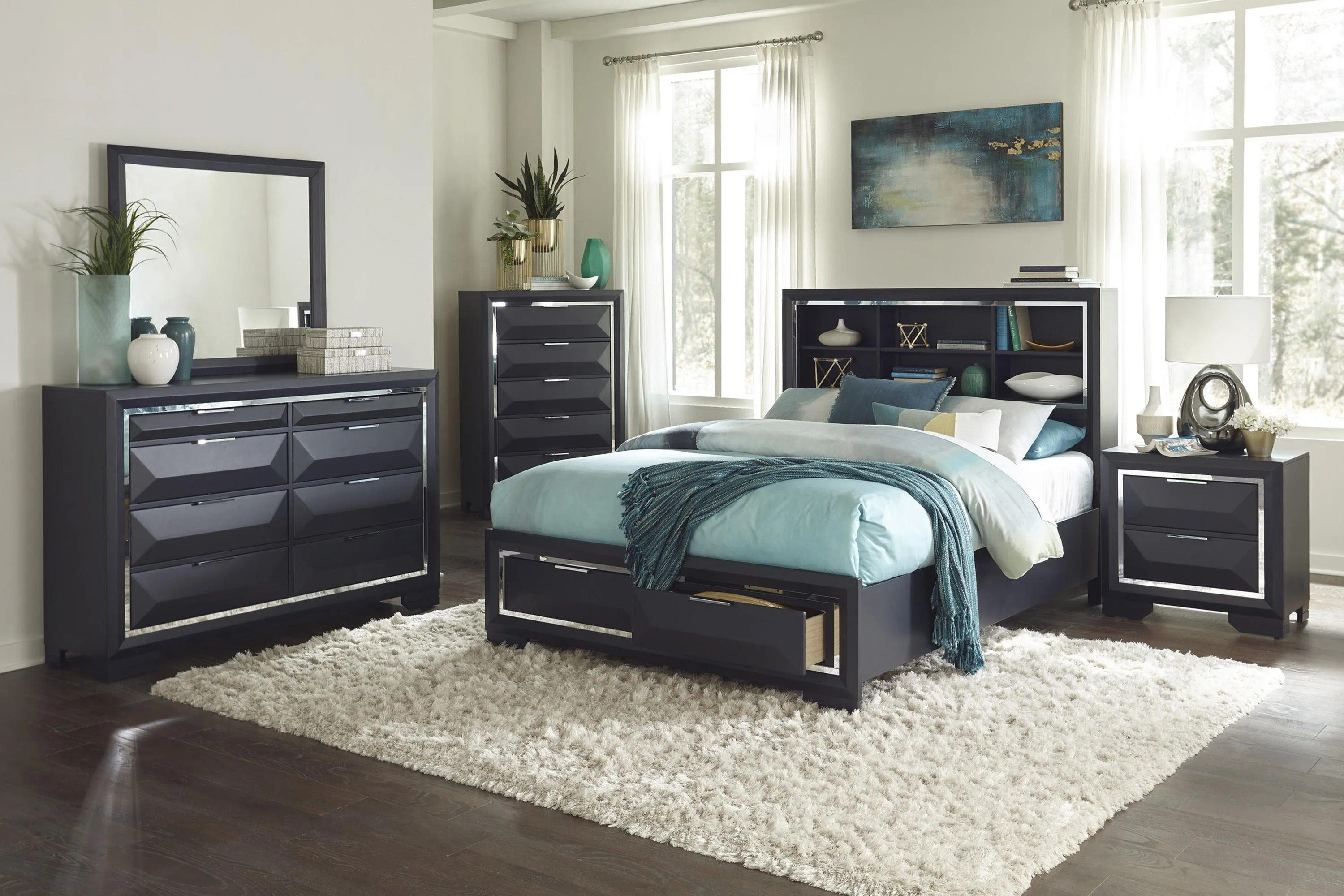 Rosemont Midnight Blue Chest - Image 2