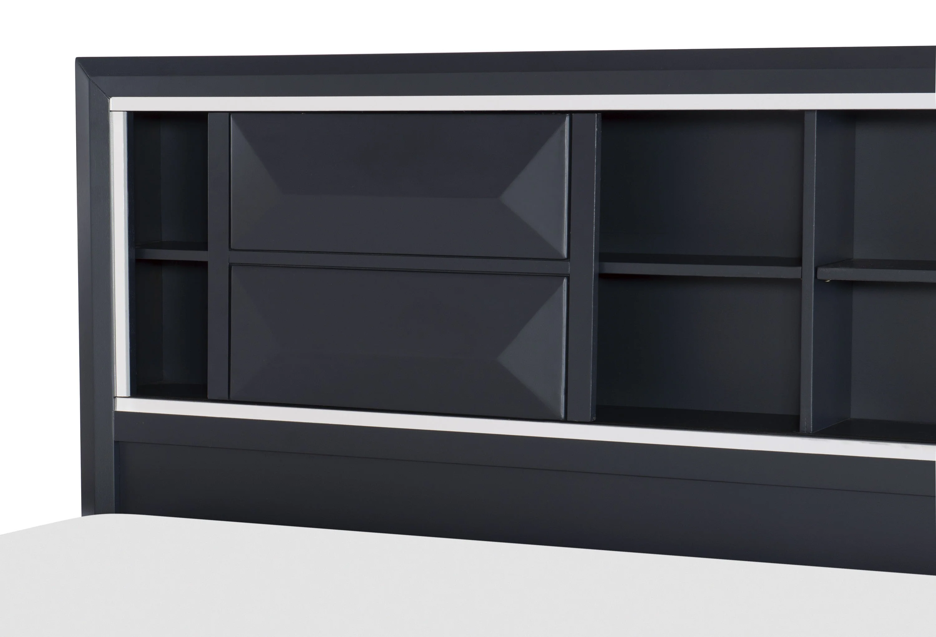 Rosemont Midnight Blue Storage Platform Bedroom Set - Image 5