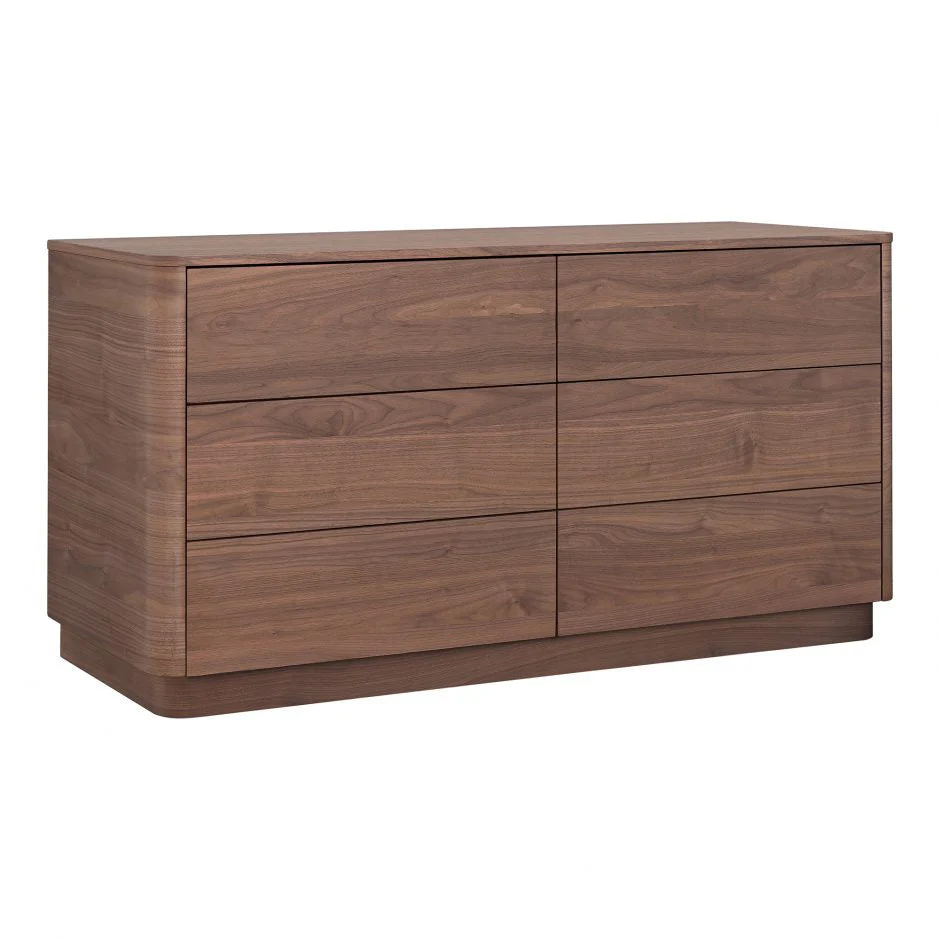 Round Off Dresser Walnut Brown - Image 2