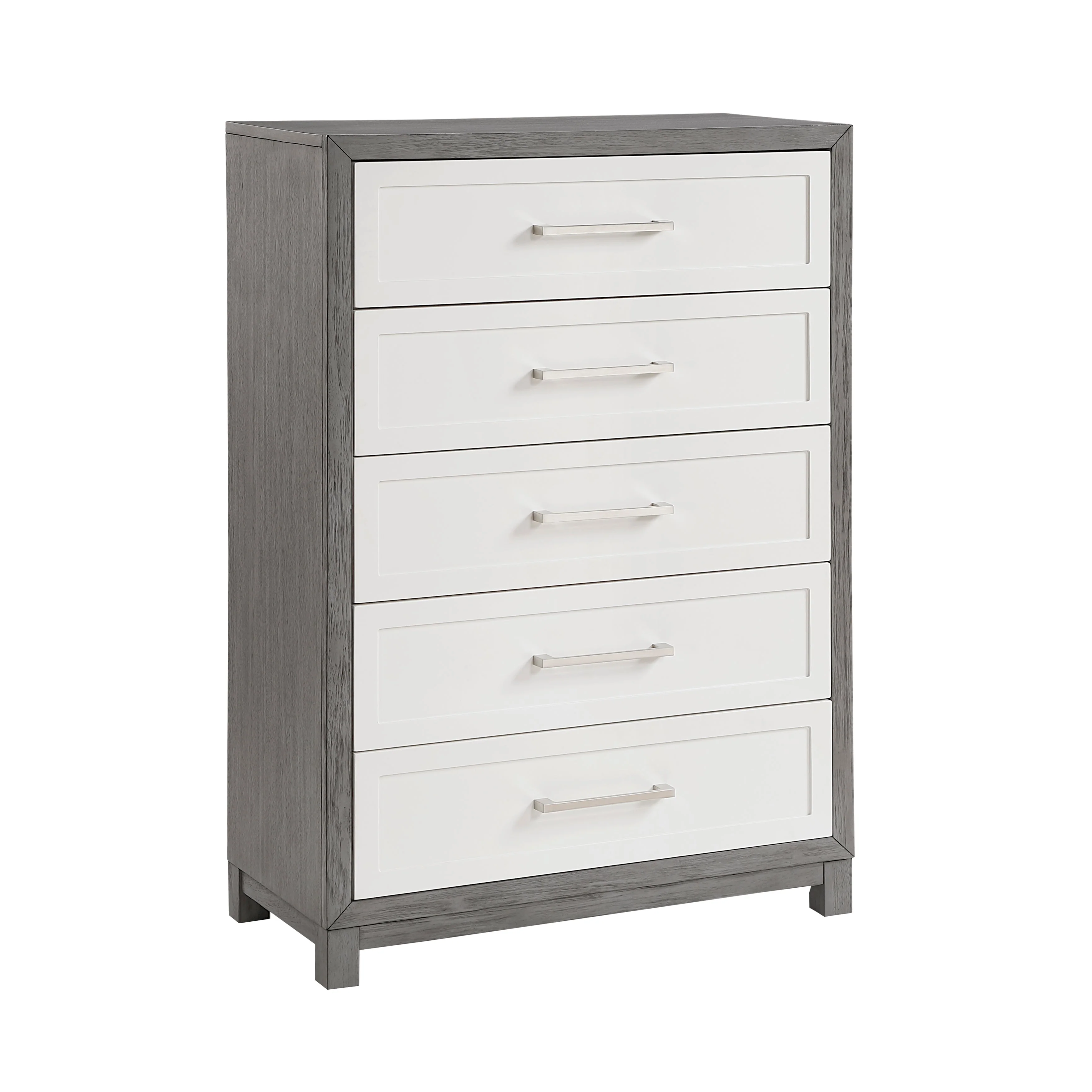 Rowan Ivory/Gray Youth Platform Bedroom Set with Footboard Storage - Image 13
