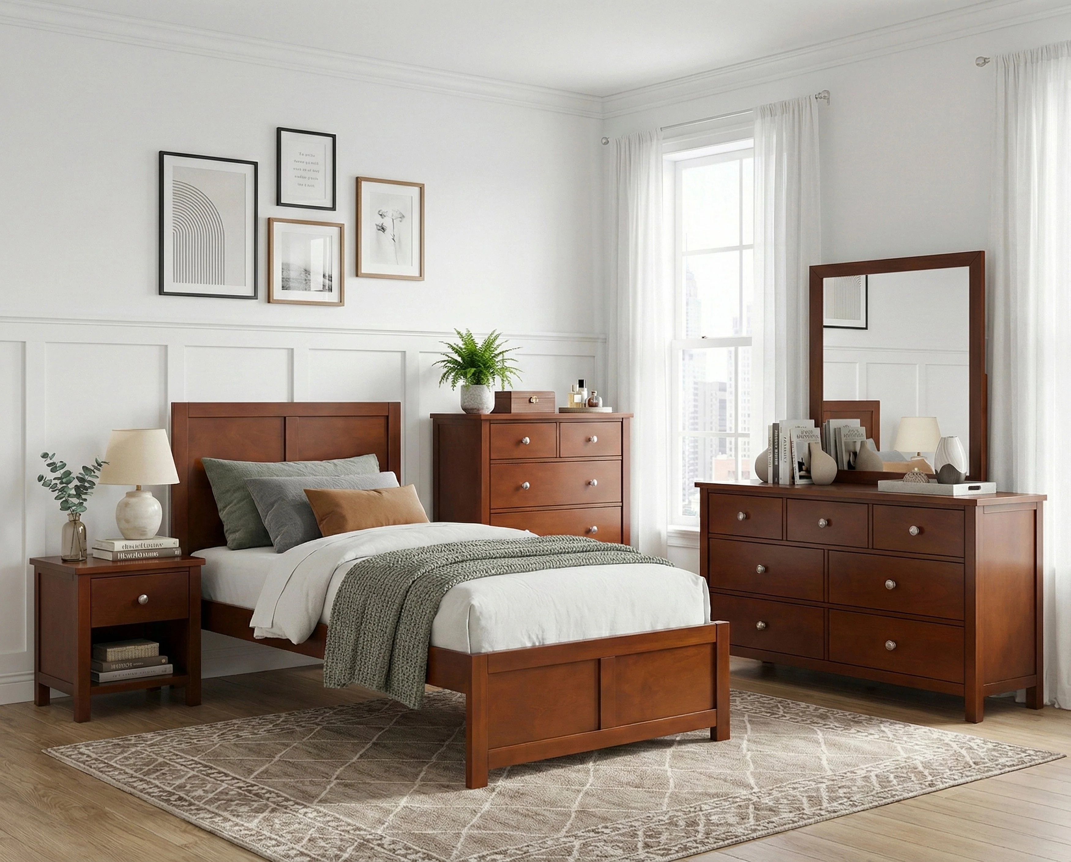 Rowe Dark Cherry Drawer Dresser - Image 19