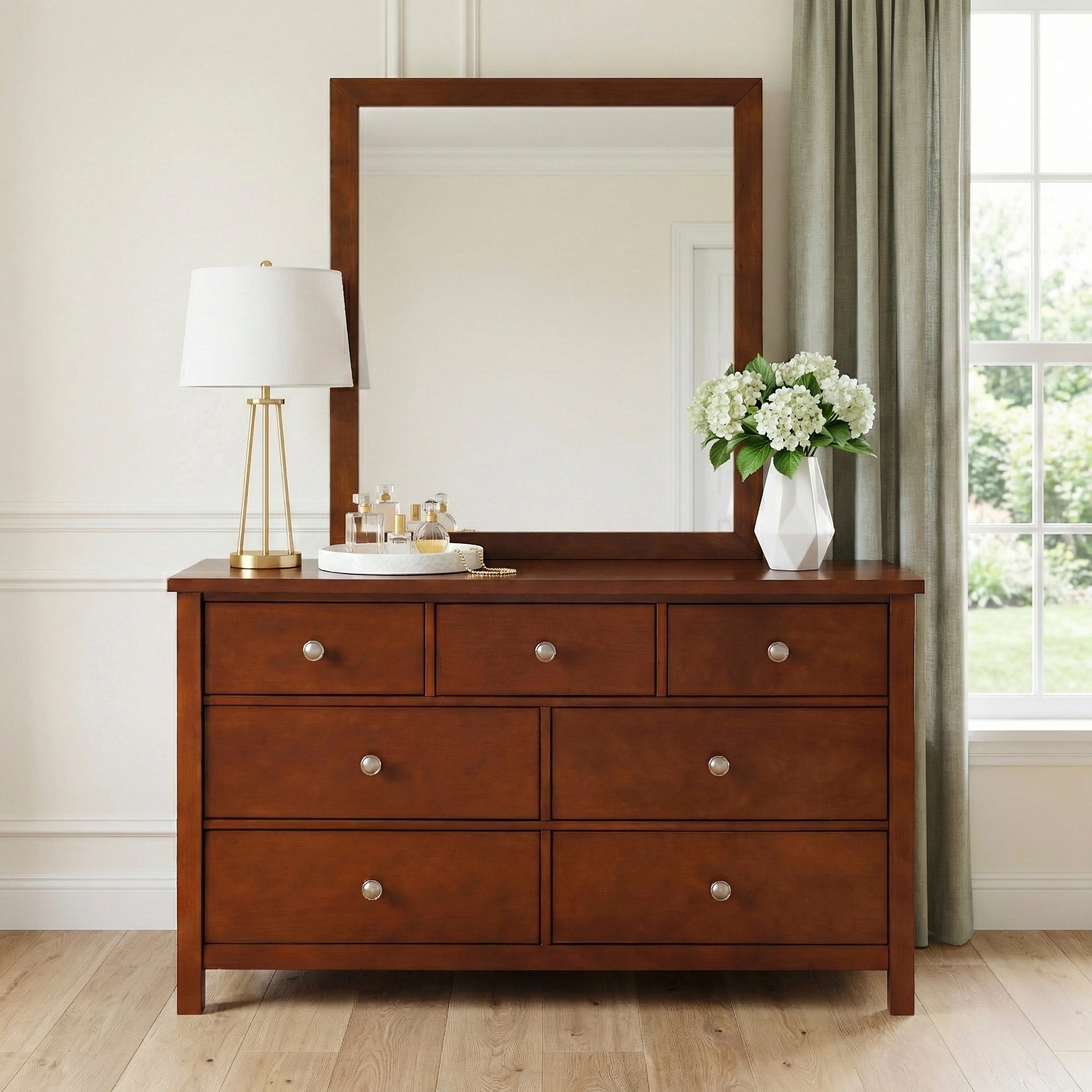 Rowe Dark Cherry Mirror - Image 14