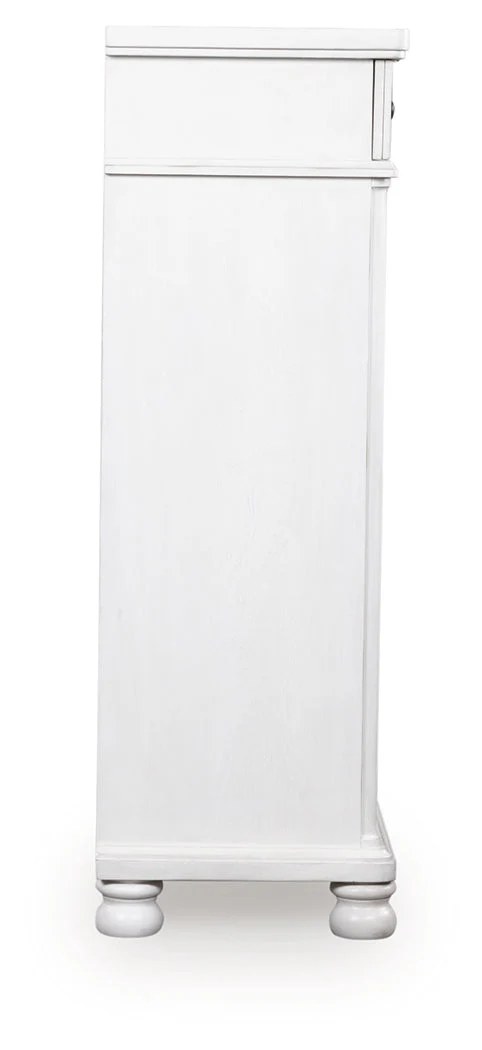 Rowlenstown Antique White Chest of Drawers - Image 4