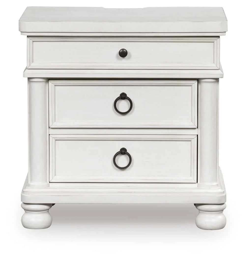 Rowlenstown Antique White Nightstand - Image 3