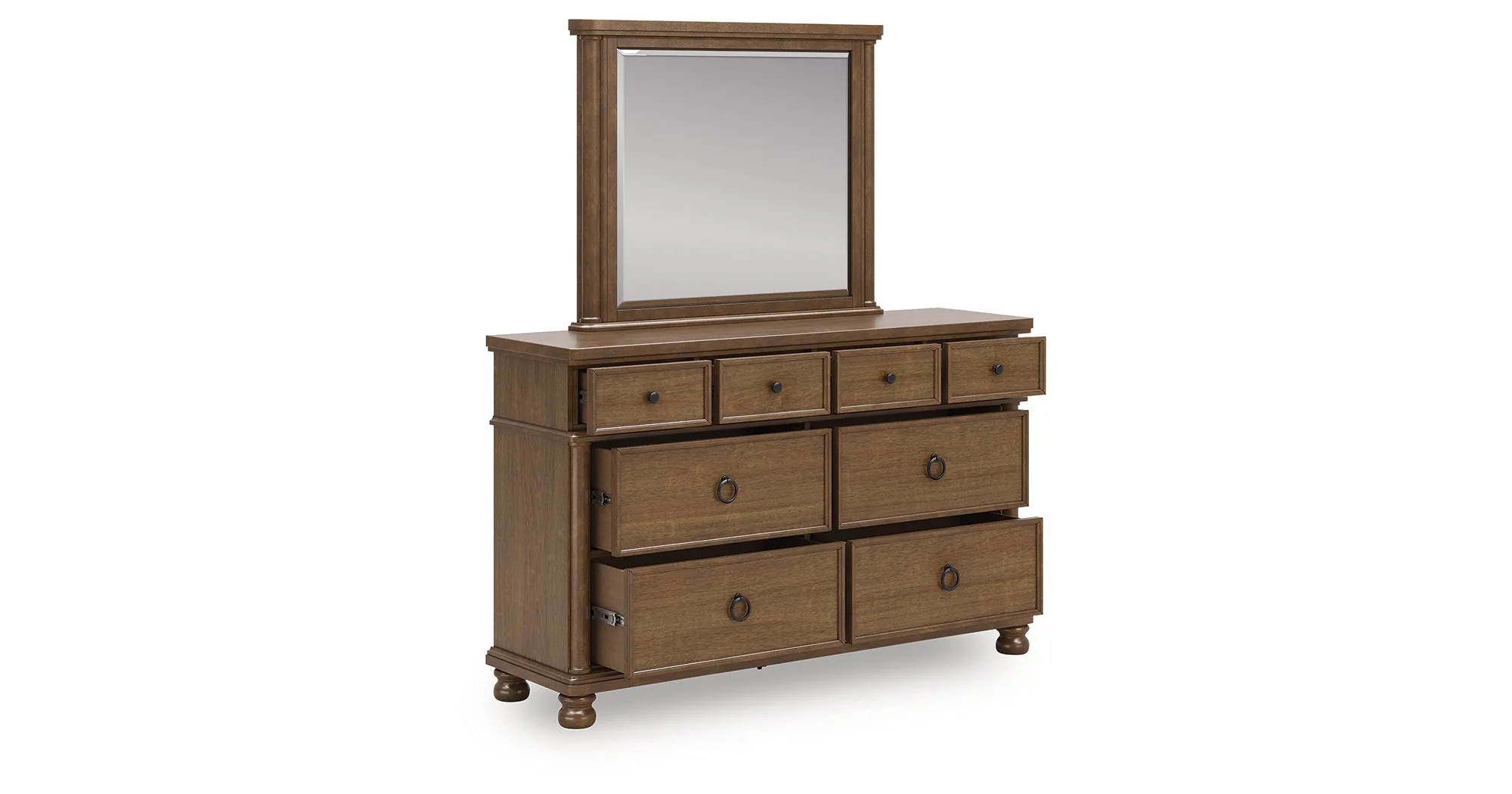 Rowlenstown Brown Dresser and Mirror - Image 8