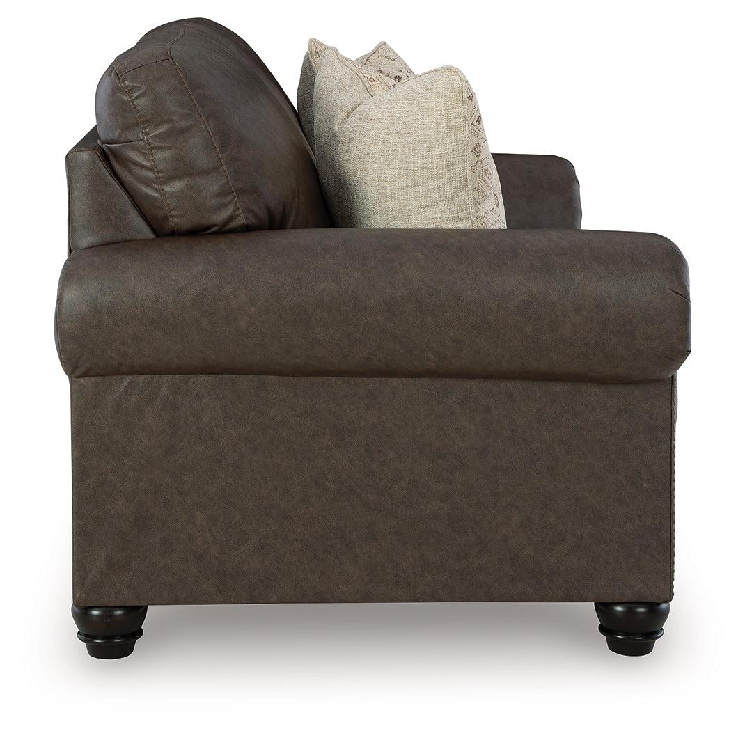 Roxmere Umber Loveseat - Image 3