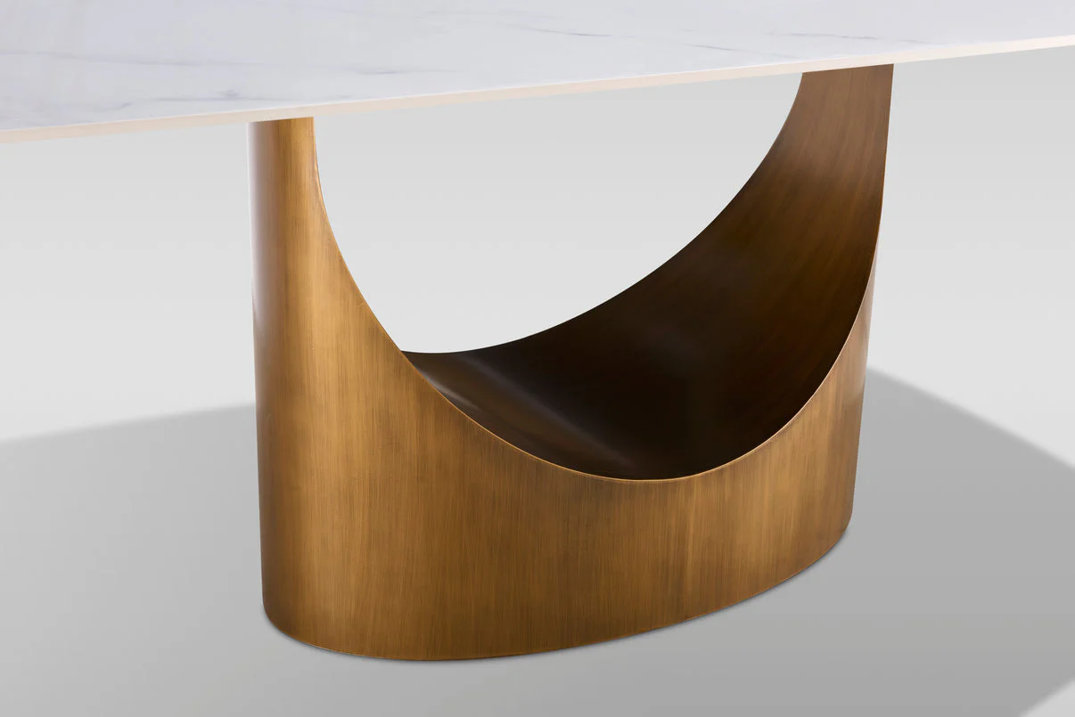 Roxy (White/Bronze) Dining Room Set - Image 9