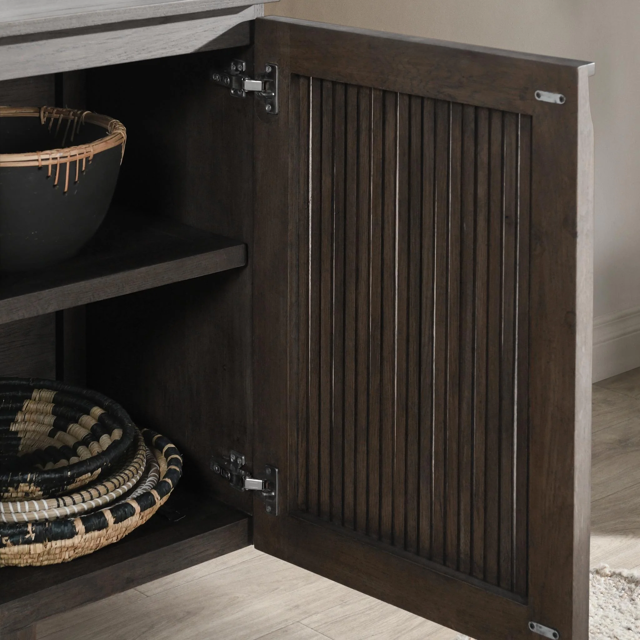 Roya 4 Door Cabinet - Toasted Brown - Image 10