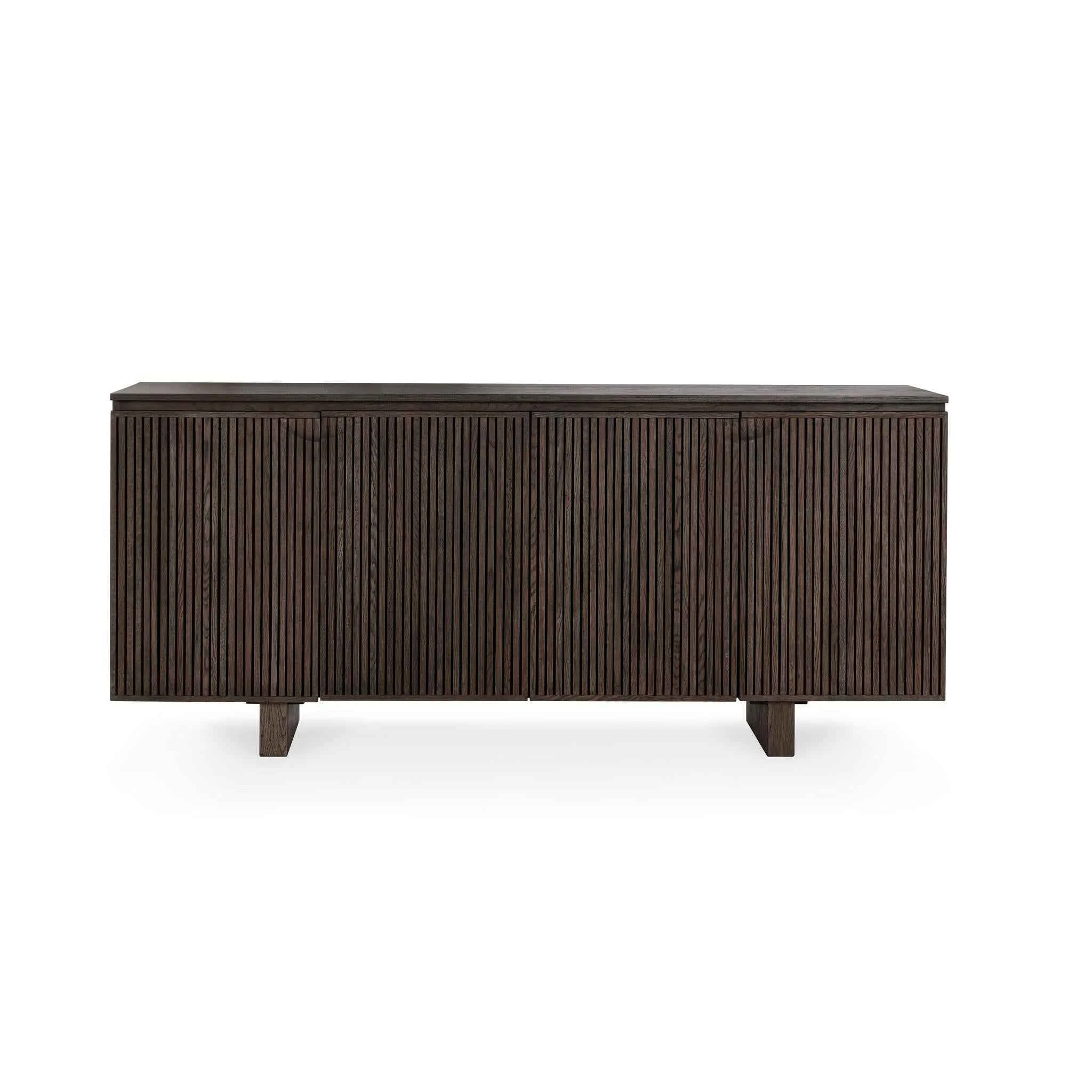 Roya 4 Door Cabinet - Toasted Brown - Image 2