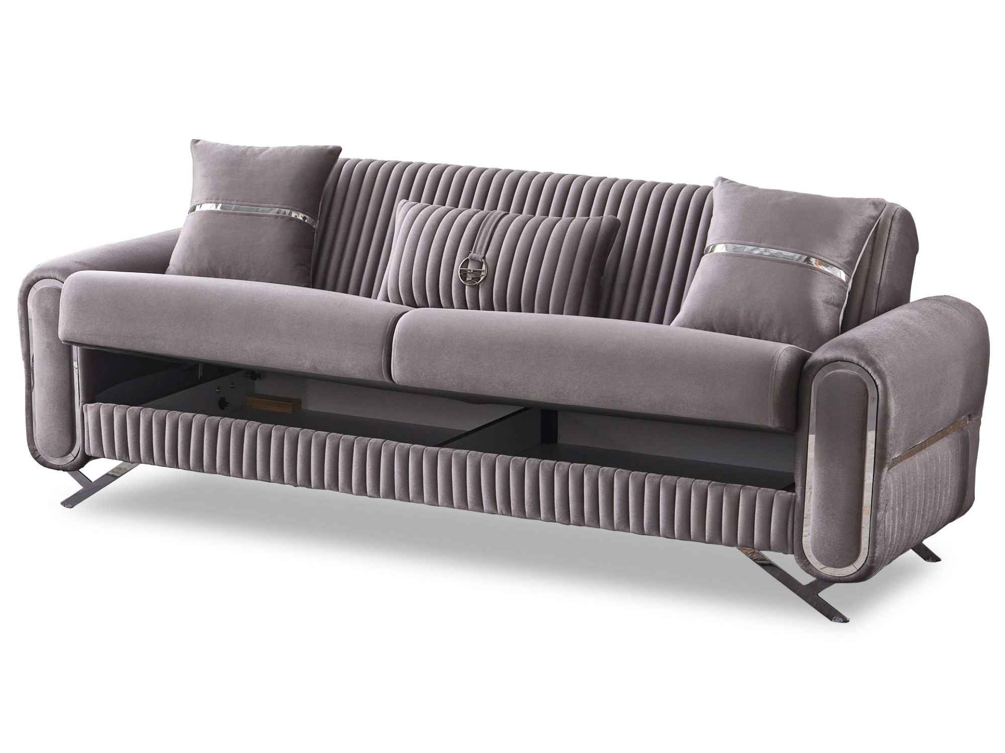 Royal Light Grey Convertible Sofa - Image 2