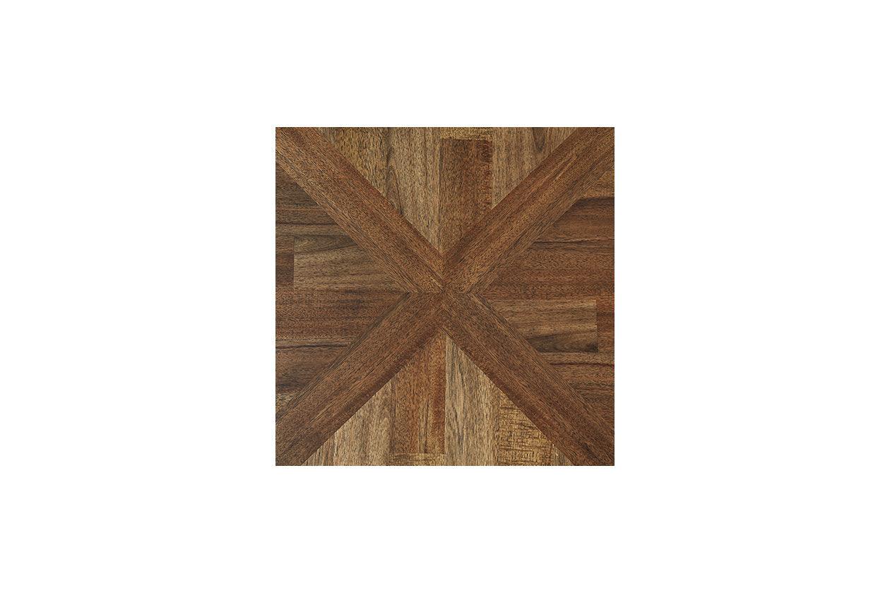 Roybeck Light Brown/Bronze Table - Image 5