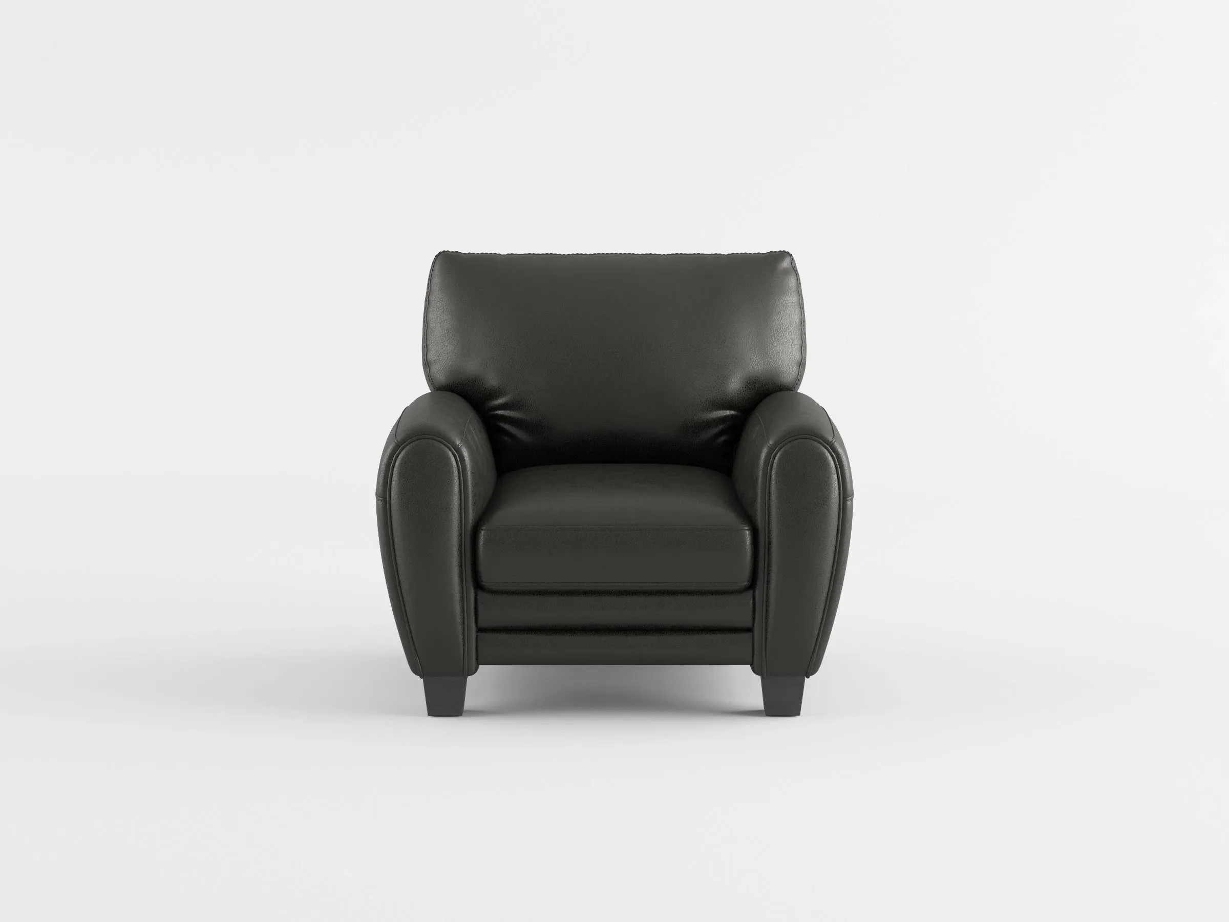 Rubin Black Faux Leather Chair - Image 2