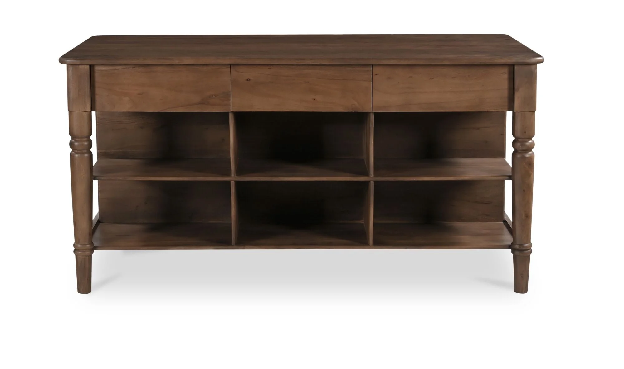 Russet Kitchen Island Brown