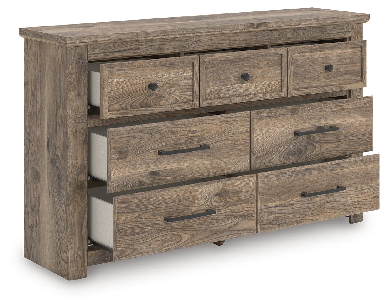 Rusticott Brown Seven Drawer Dresser - Image 2