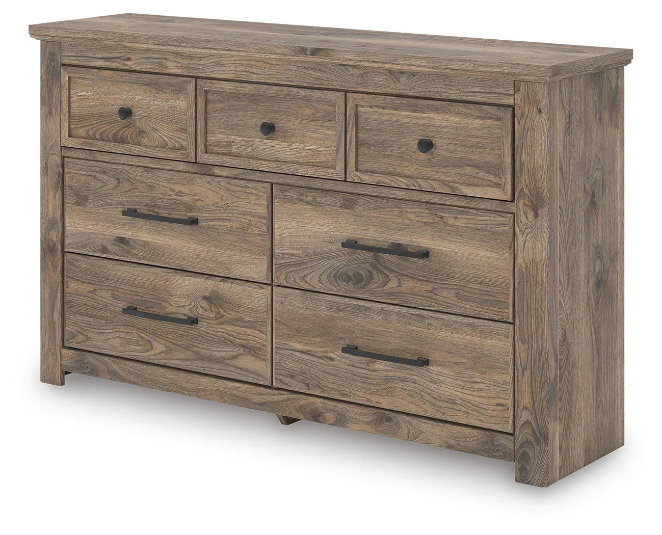 Rusticott Brown Seven Drawer Dresser - Image 4