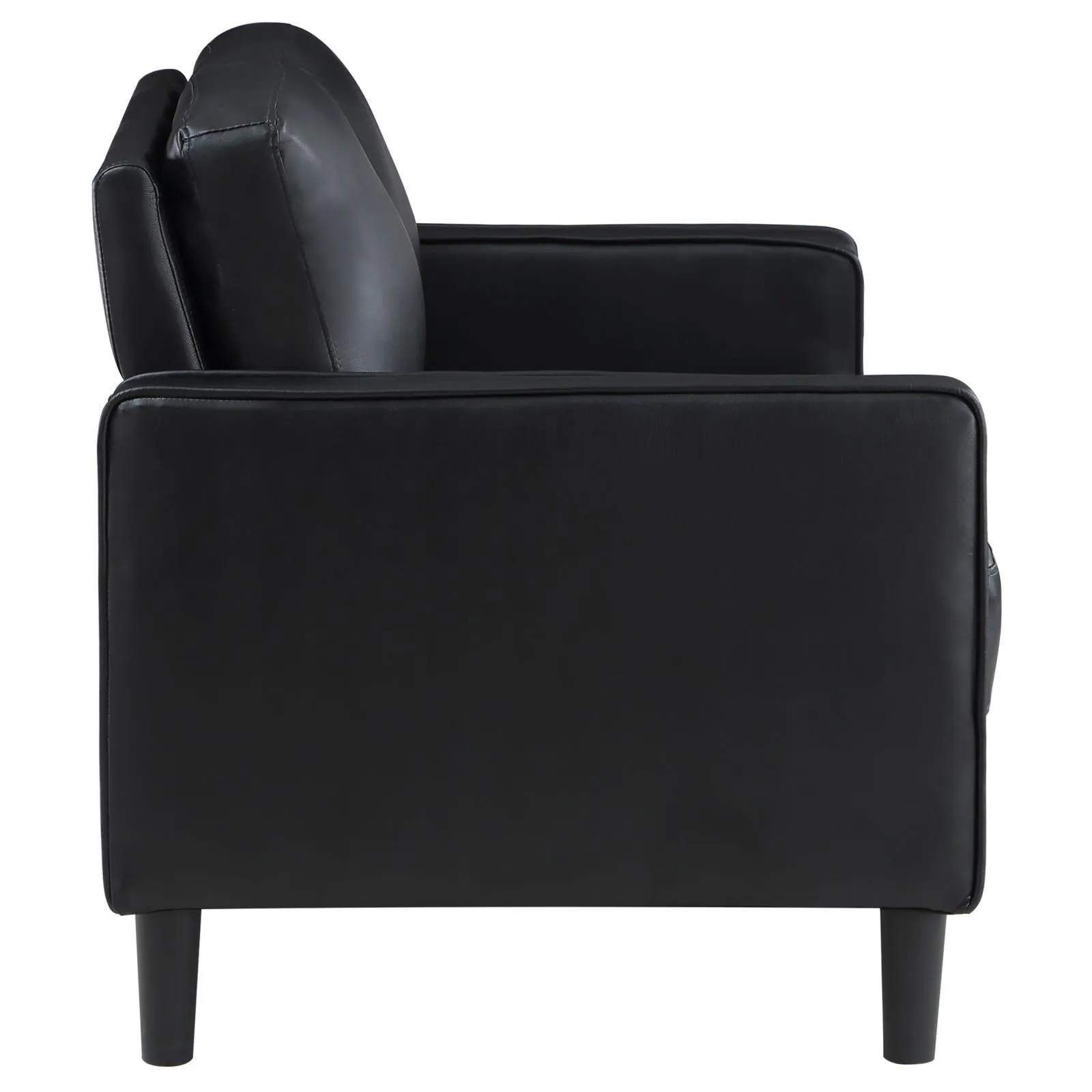 Ruth 2-piece Upholstered Track Arm Sofa Set Black - Image 10