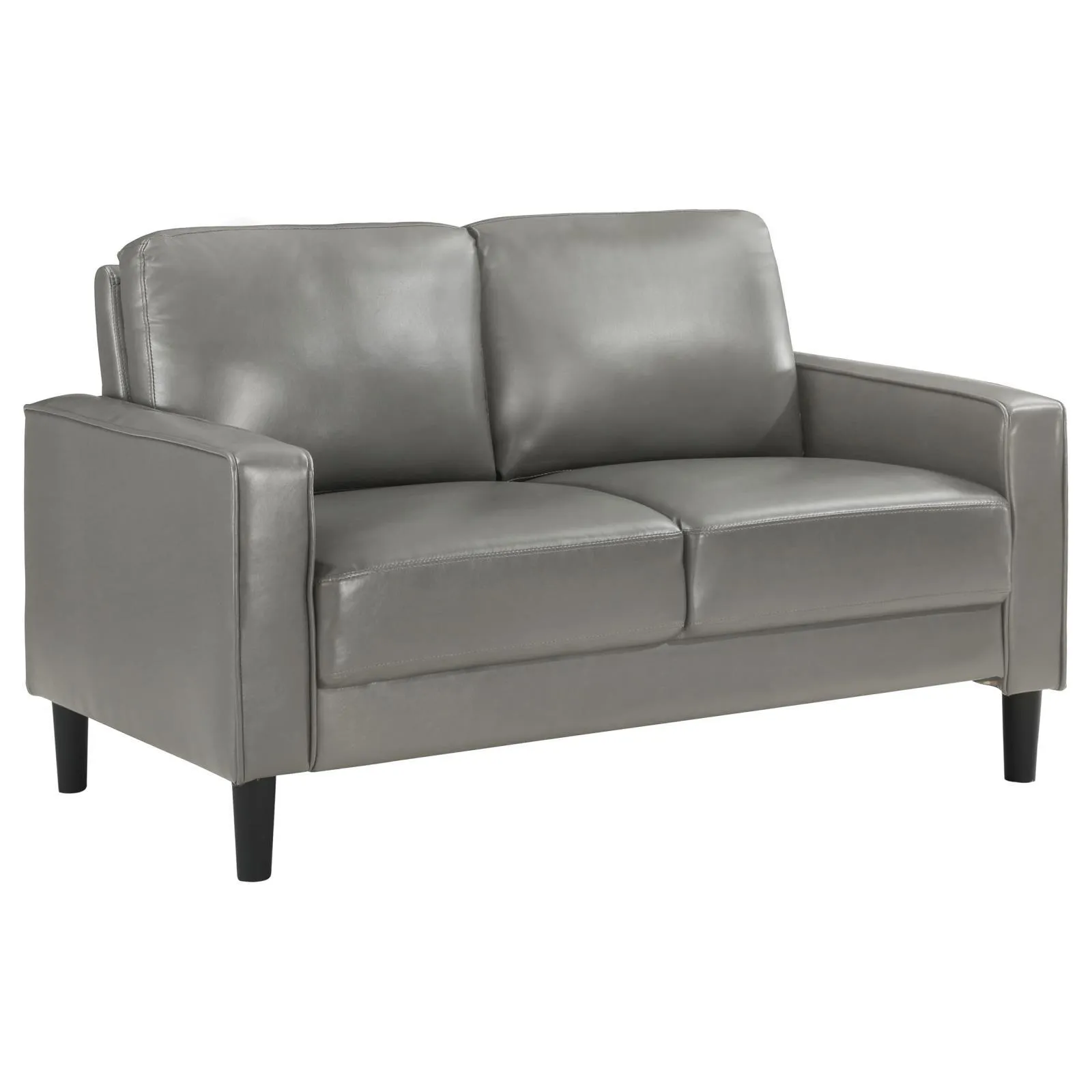 Ruth 2-piece Upholstered Track Arm Sofa Set Grey - Image 7