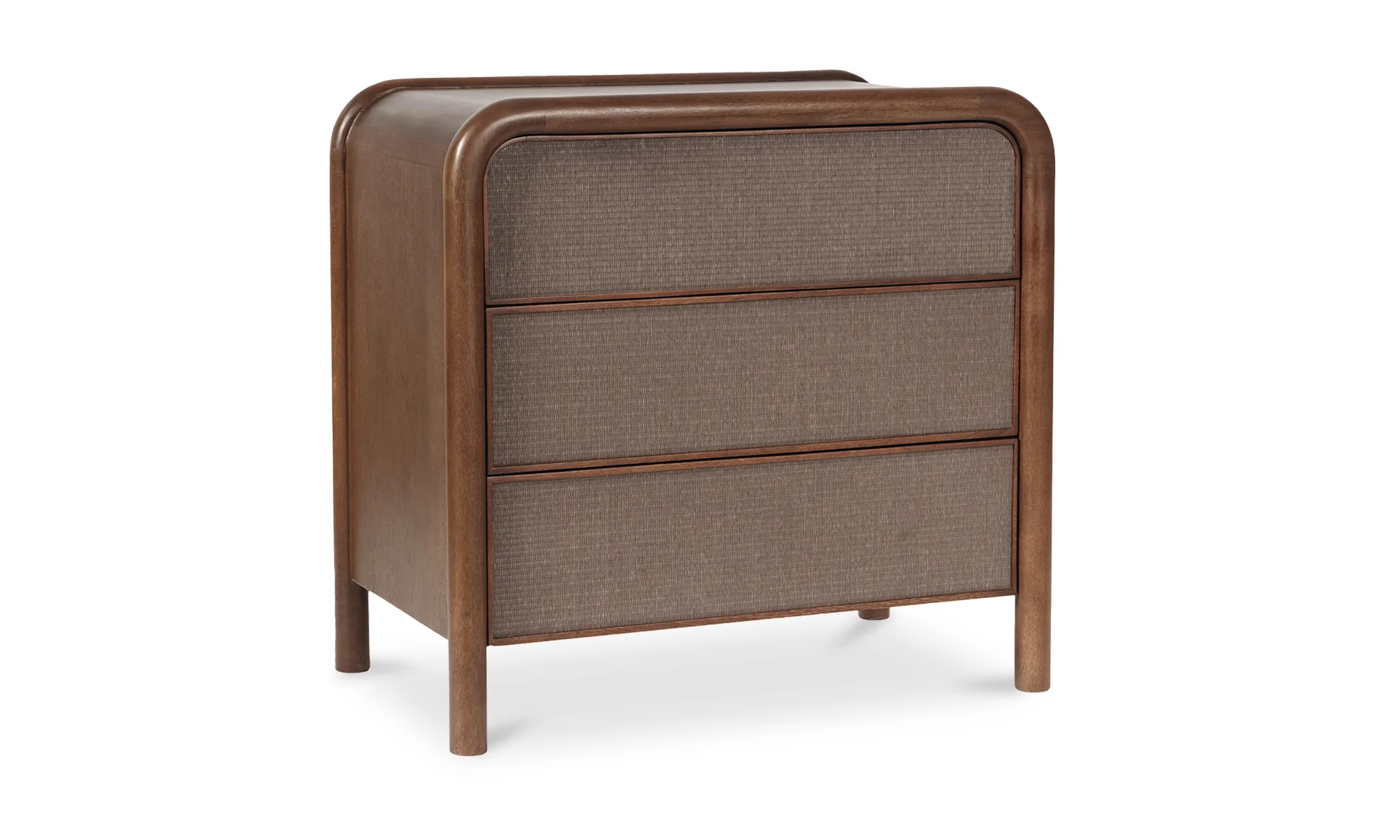 Rye 3 Drawer Nightstand Warm Brown - Image 3