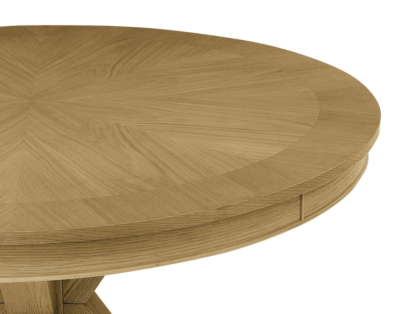 Rylie 48-inch Round Dining Table with Folding Game Top, Natural Finish - Image 10