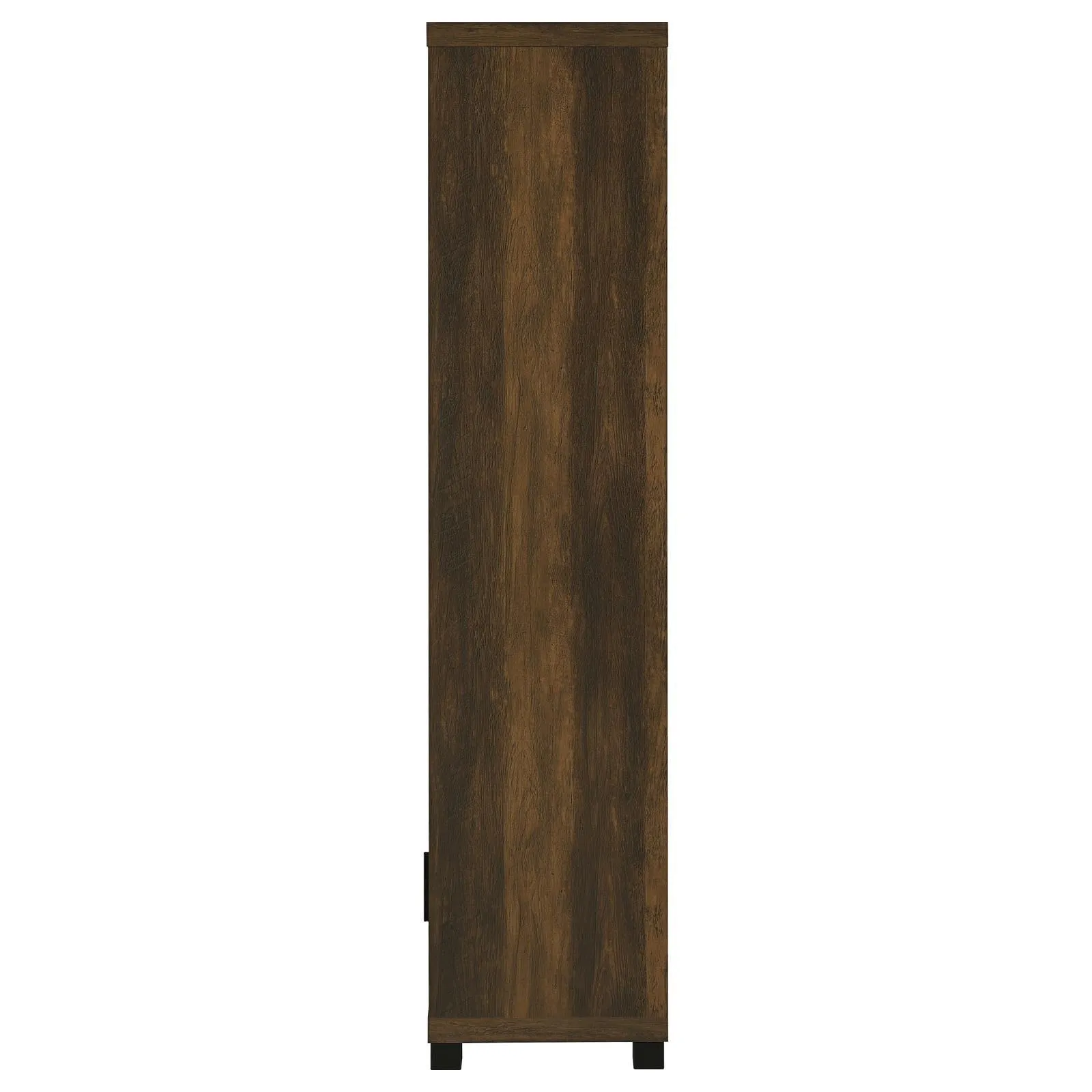 Sachin Dark Pine 3-shelf Media Tower With Storage Cabinet - Image 4