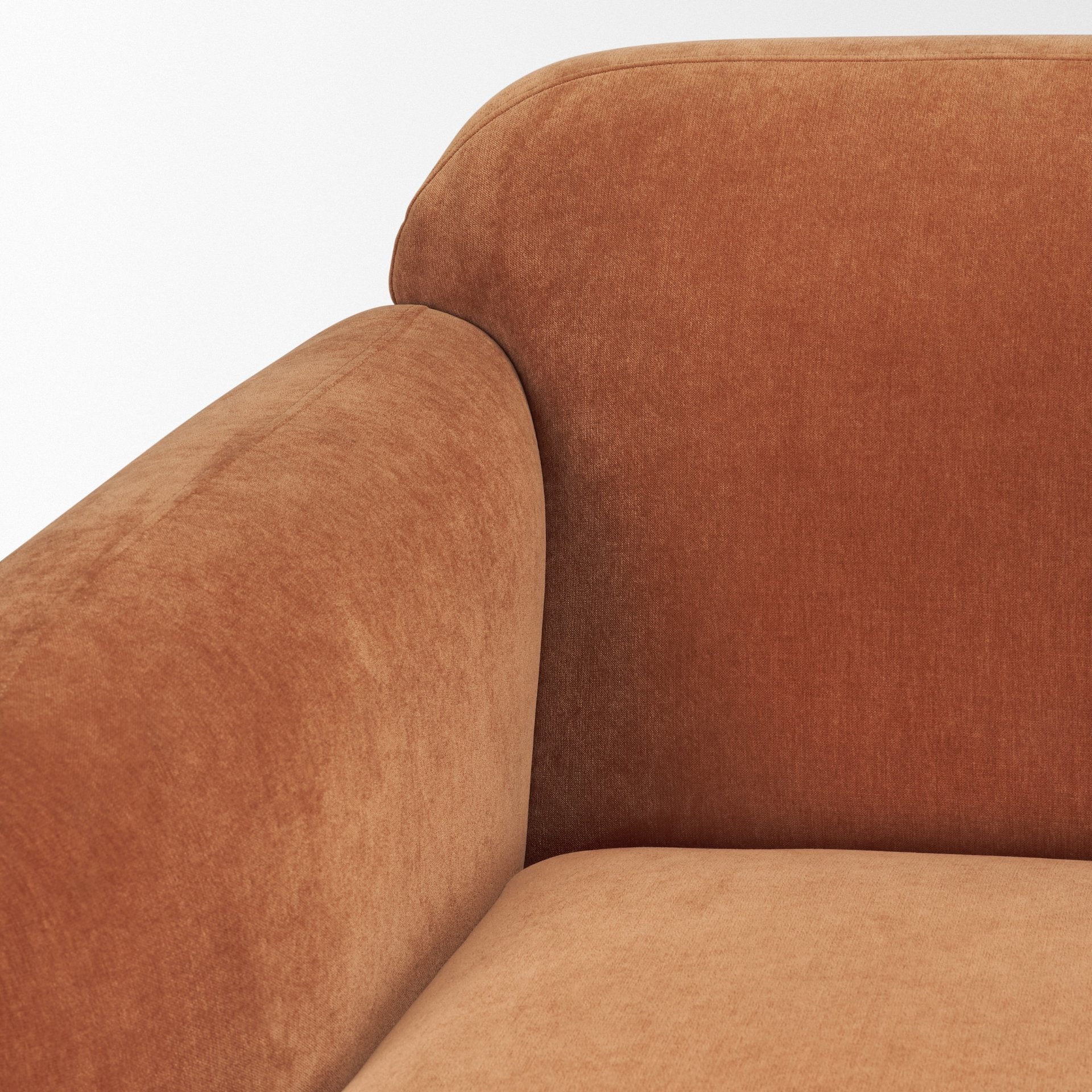 Saga Stonewashed Rust 90" Sofa - Image 6