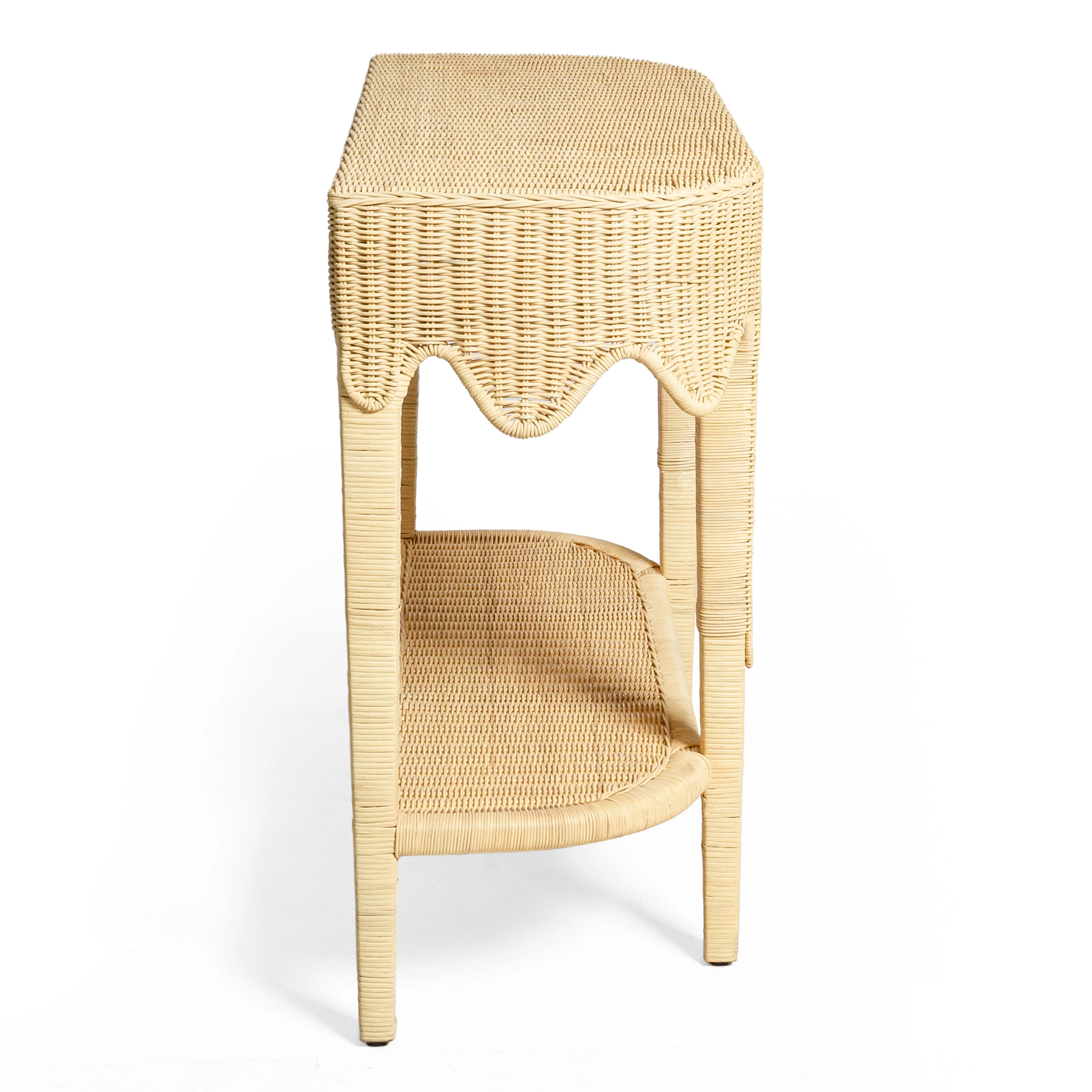 Sally 41" Natural Rattan Console Table - Image 3