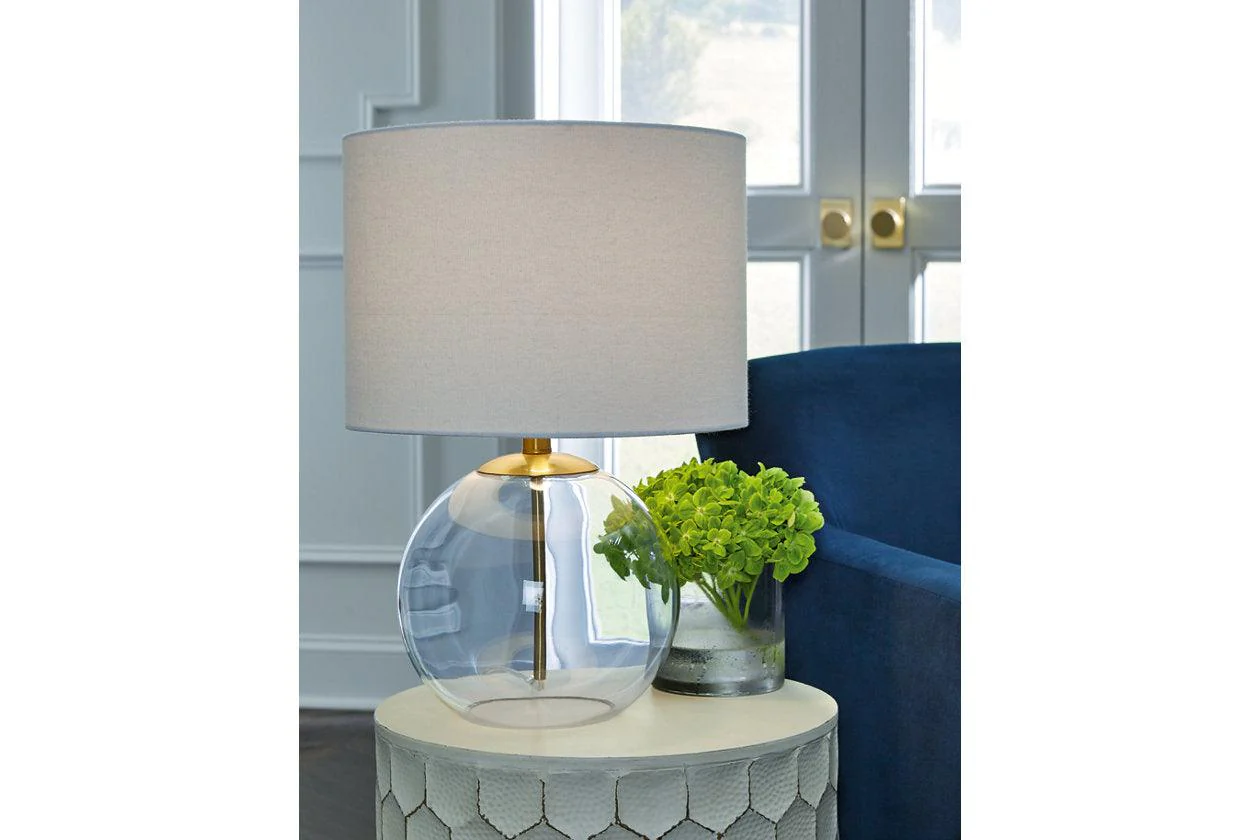 Samder Clear/Brass Finish Table Lamp - Image 4
