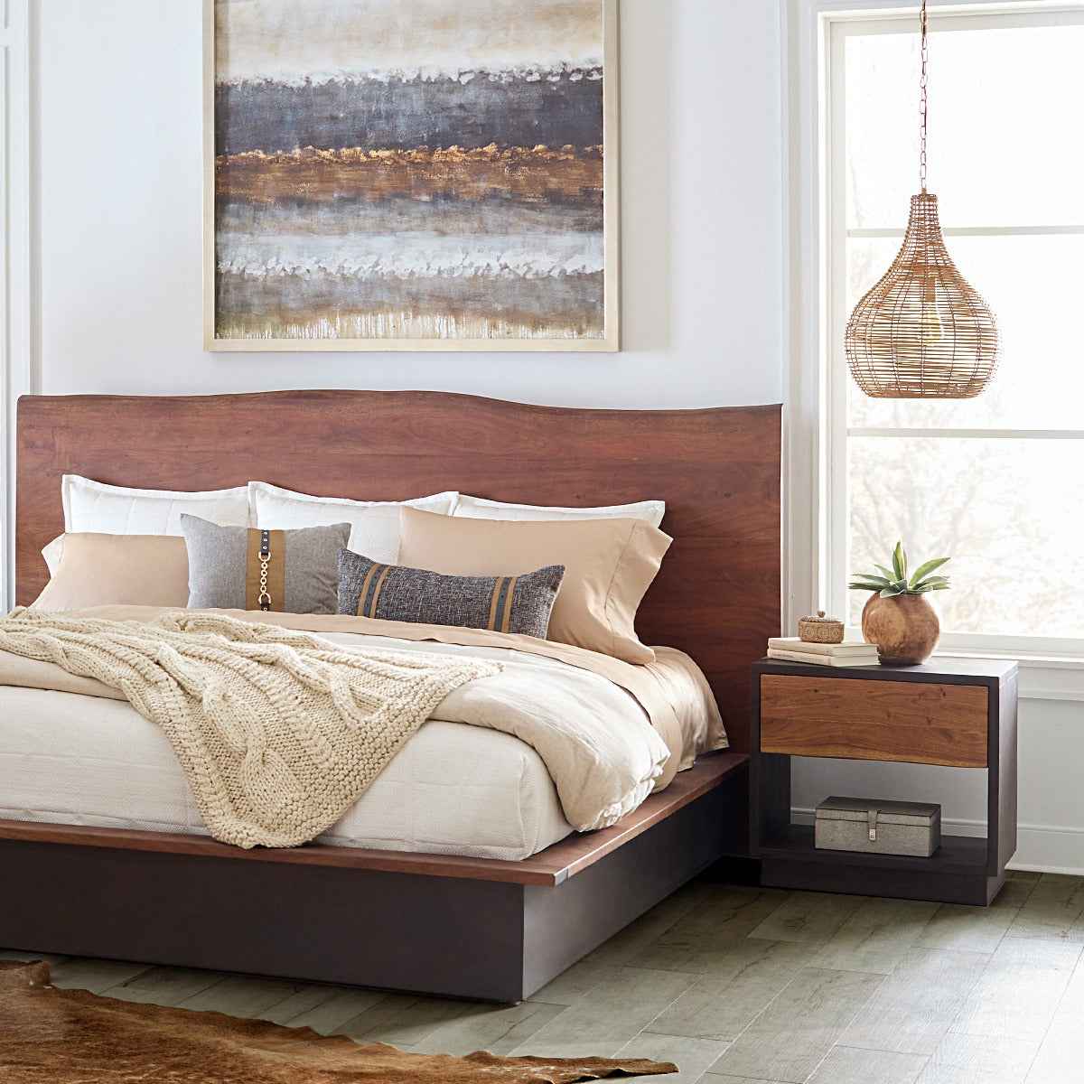 San Marino 24" Nightstand in Raw Walnut - Image 4