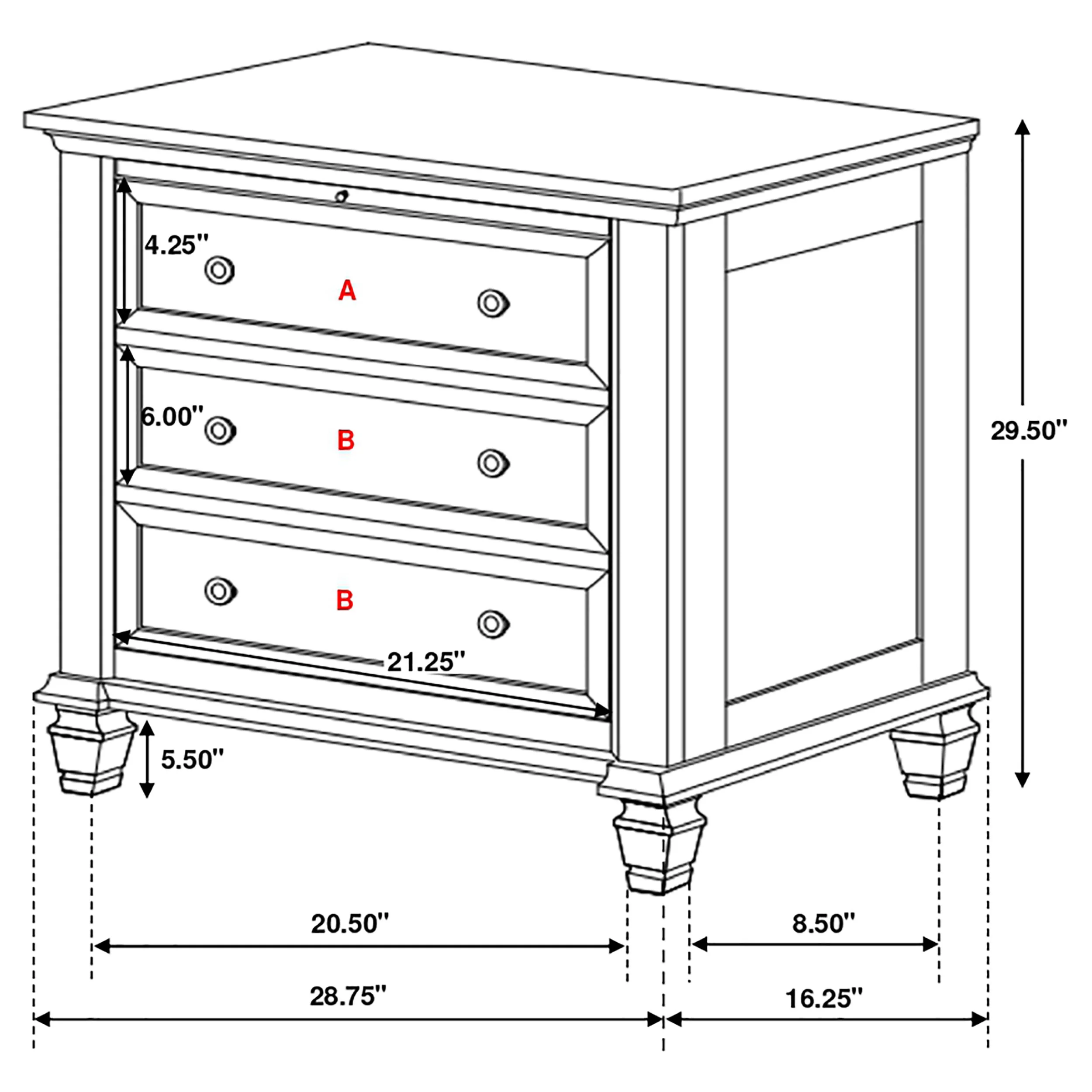 Sandy Beach 4-Piece Queen Bedroom Set with High Headboard - Image 15