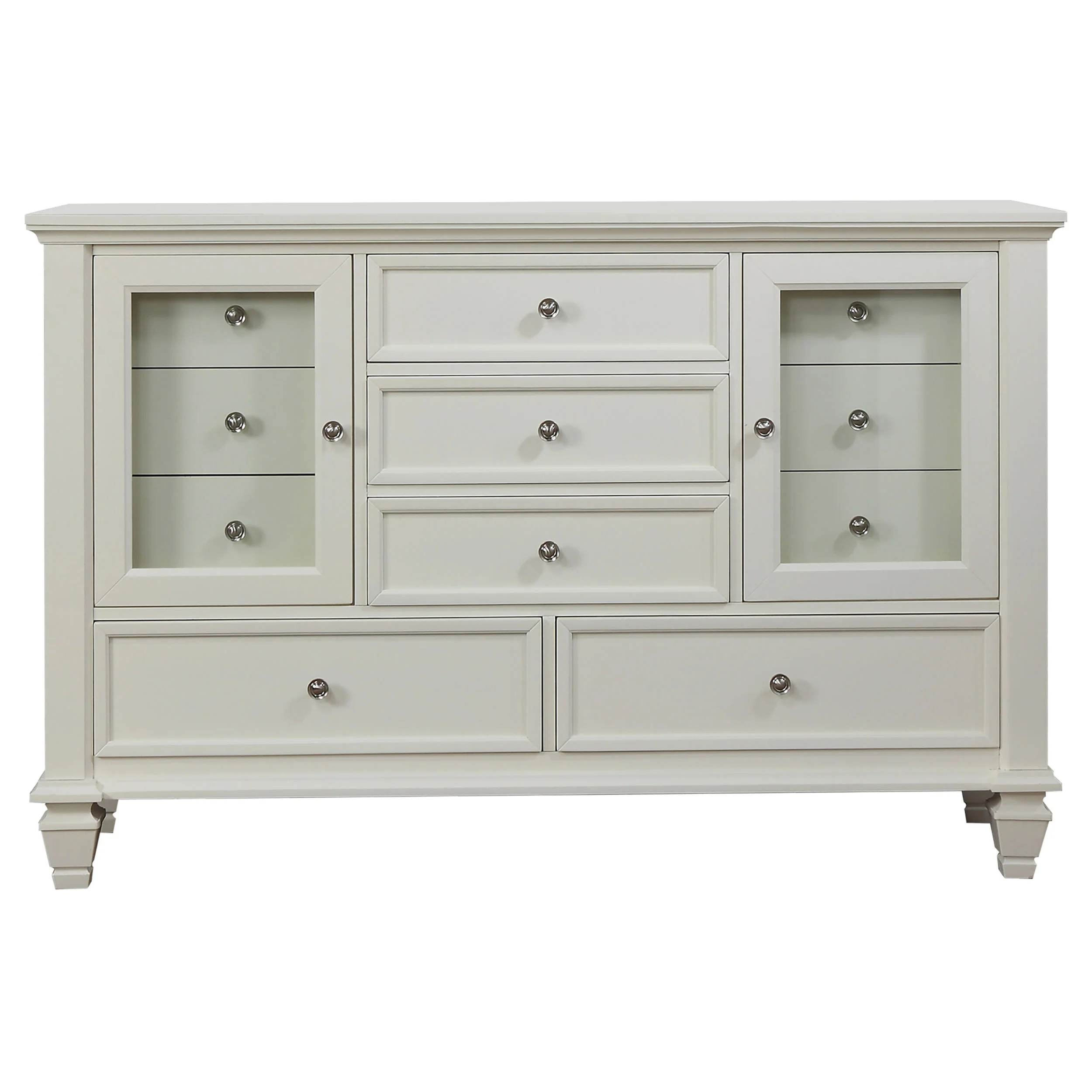 Sandy Beach 4-Piece Queen Bedroom Set with High Headboard - Image 9