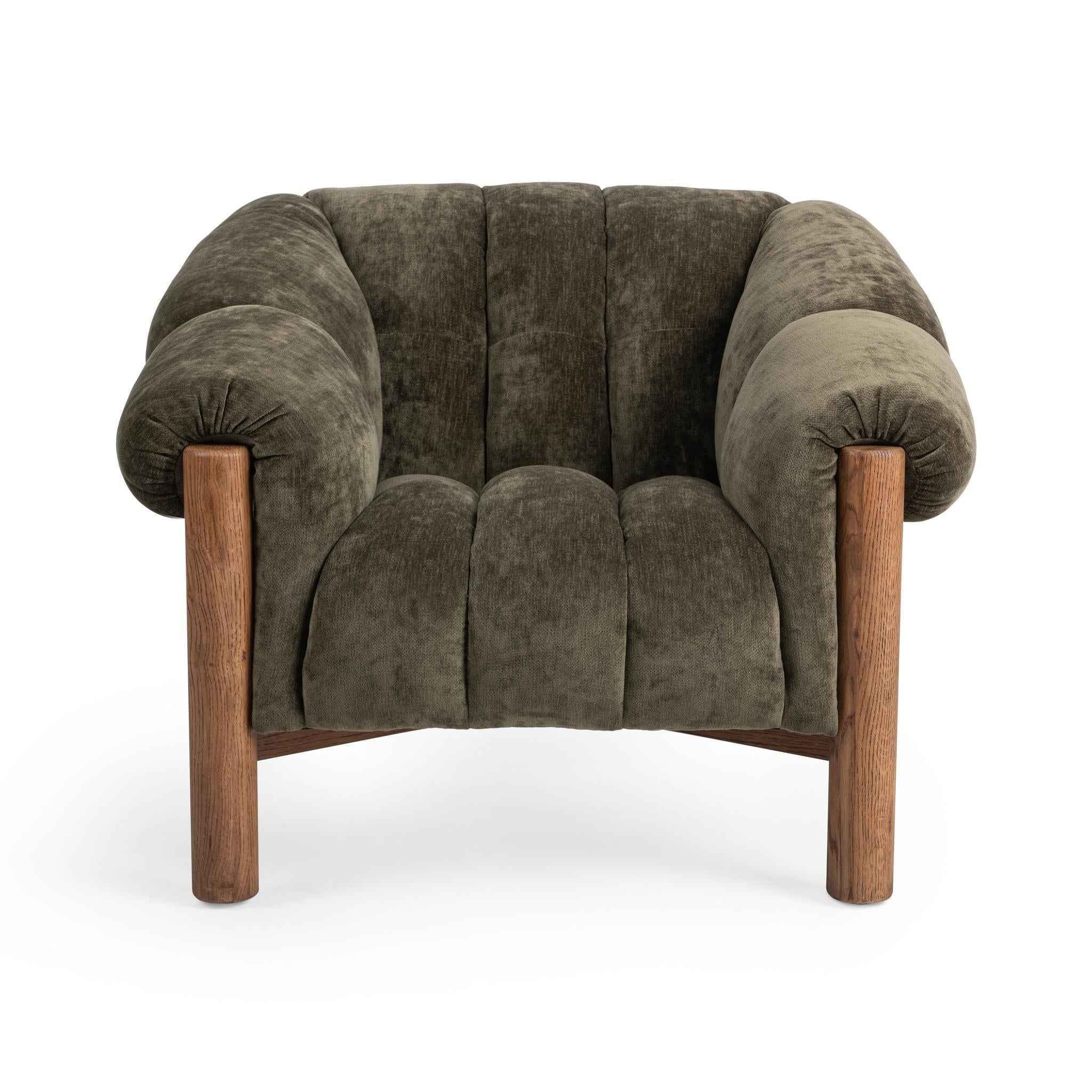 Sansa Accent Chair - Olive Green - Image 2
