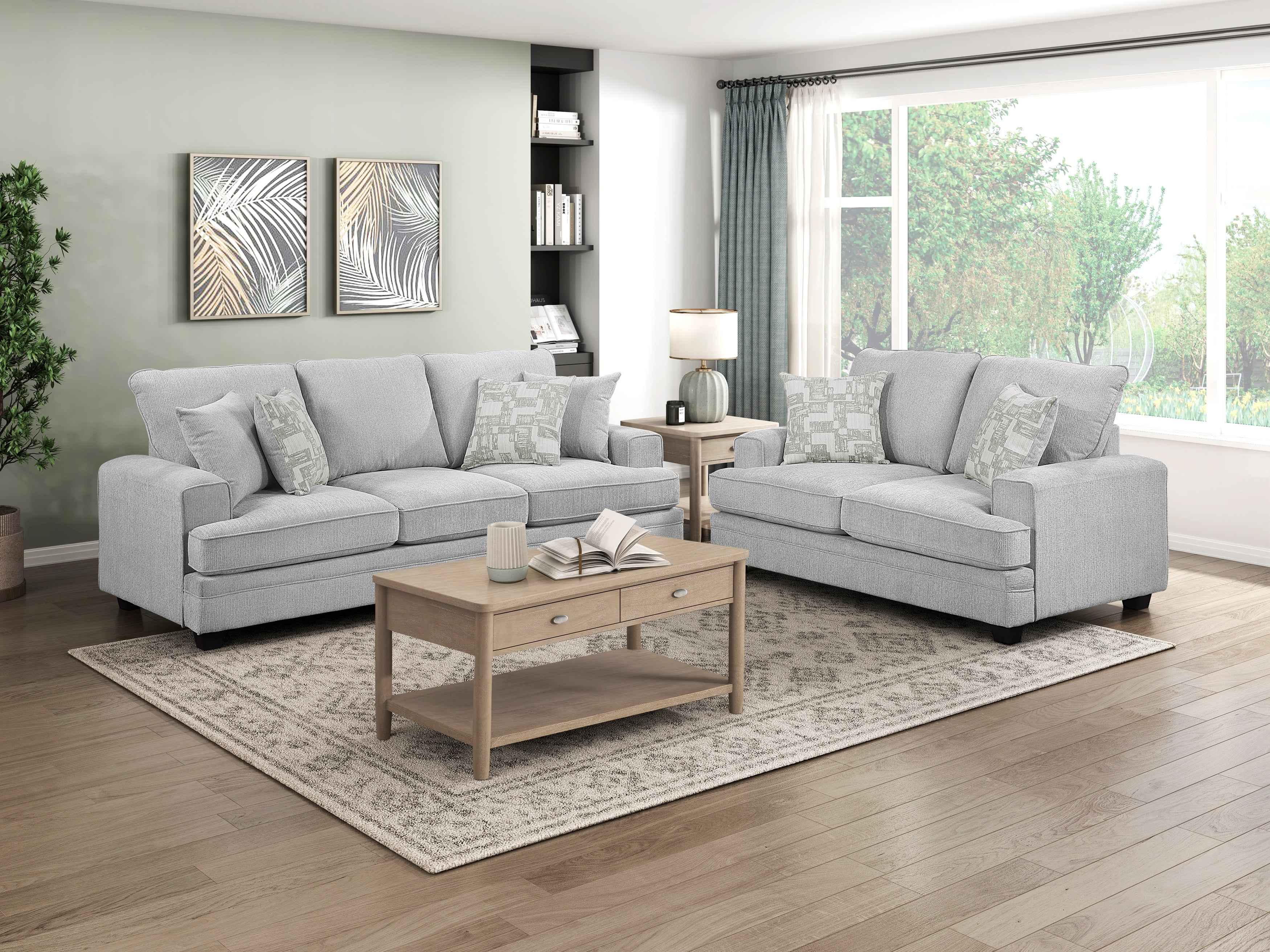 Sarah Stone Gray Living Room Set - Image 18