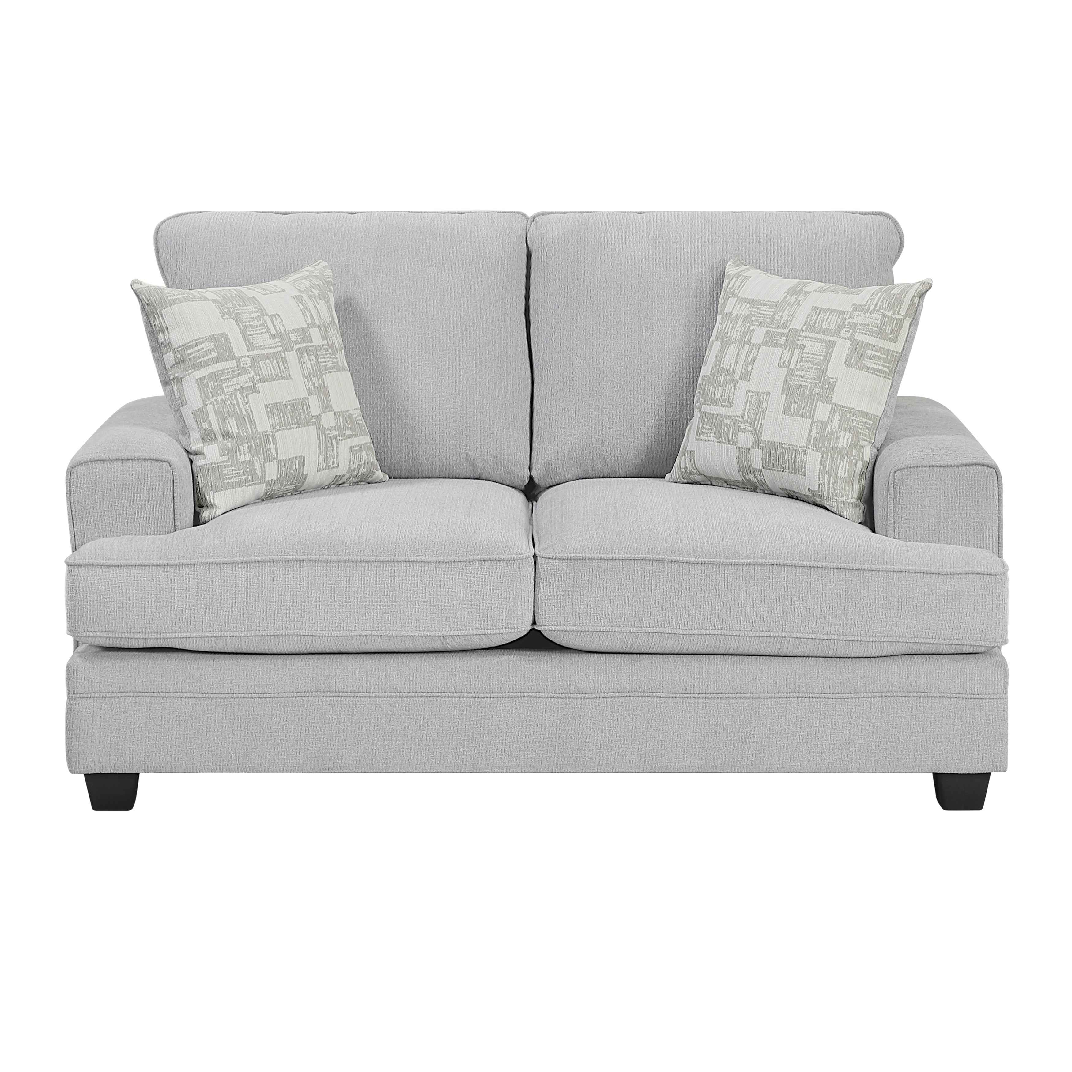 Sarah Stone Gray Living Room Set - Image 6
