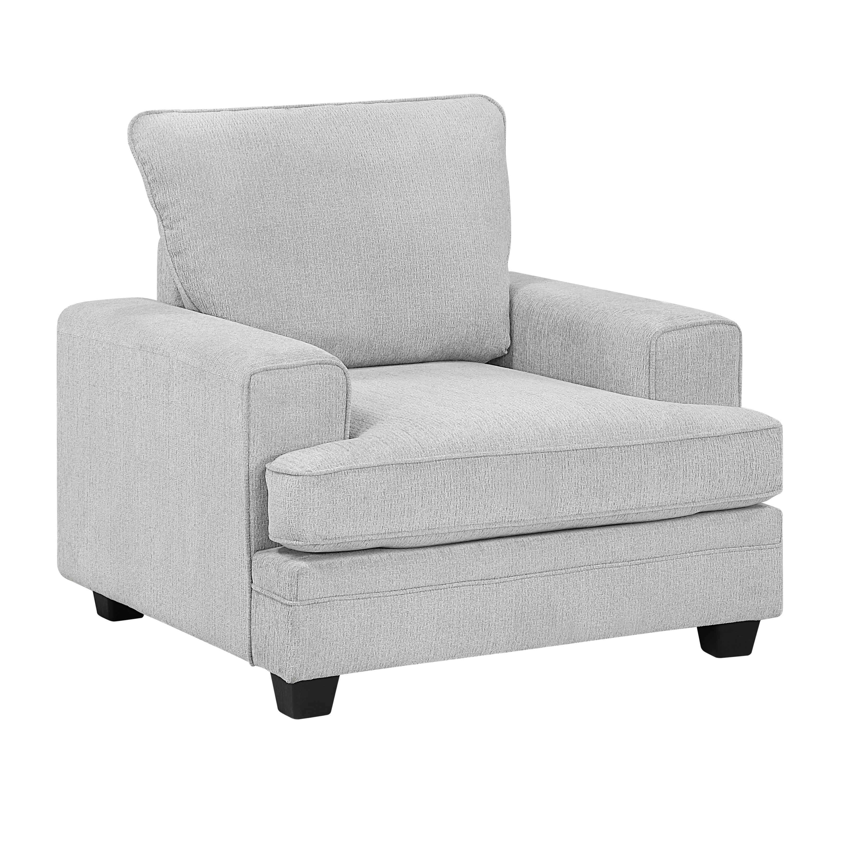Sarah Stone Gray Loveseat - Image 15