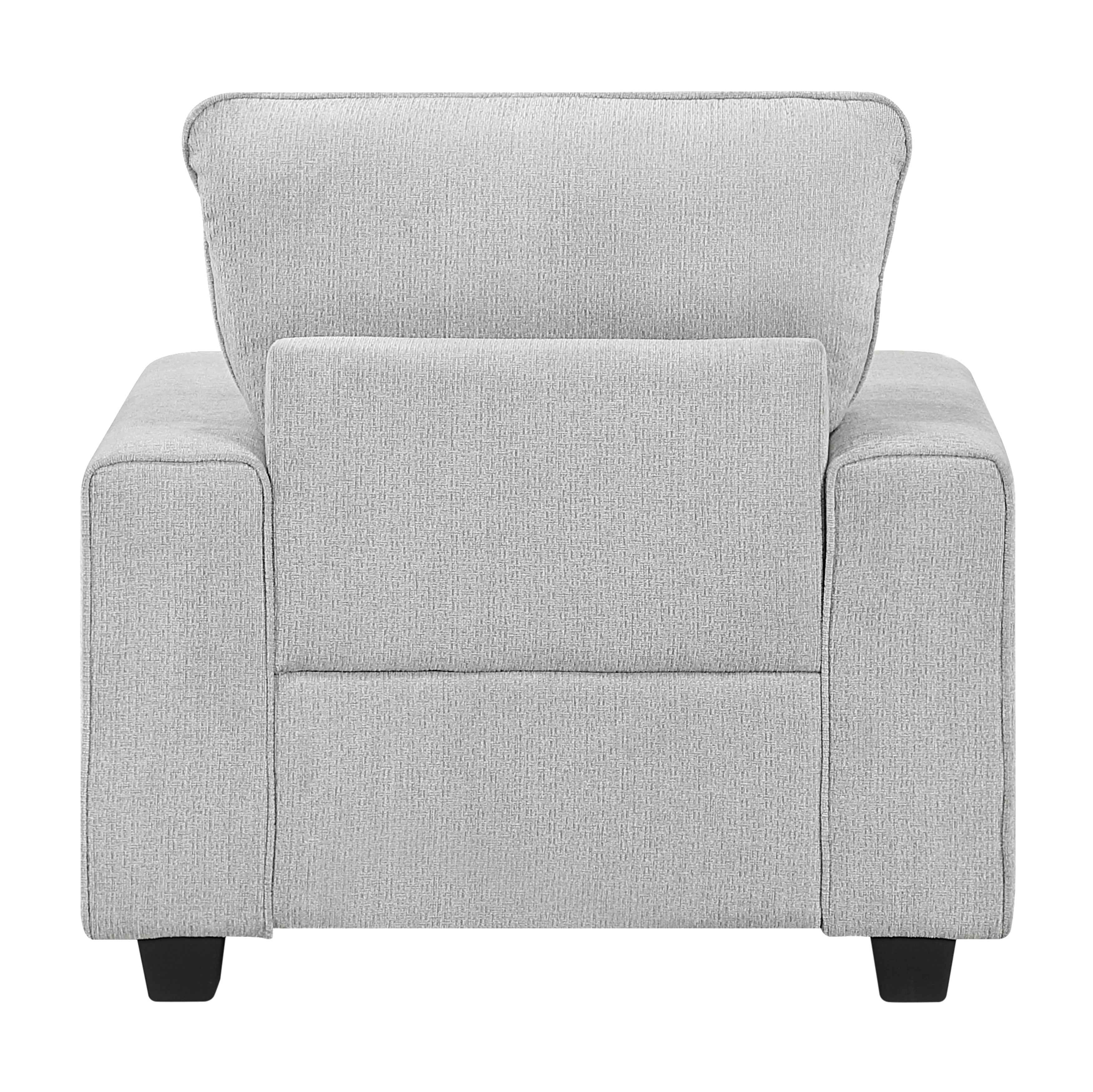 Sarah Stone Gray Loveseat - Image 18