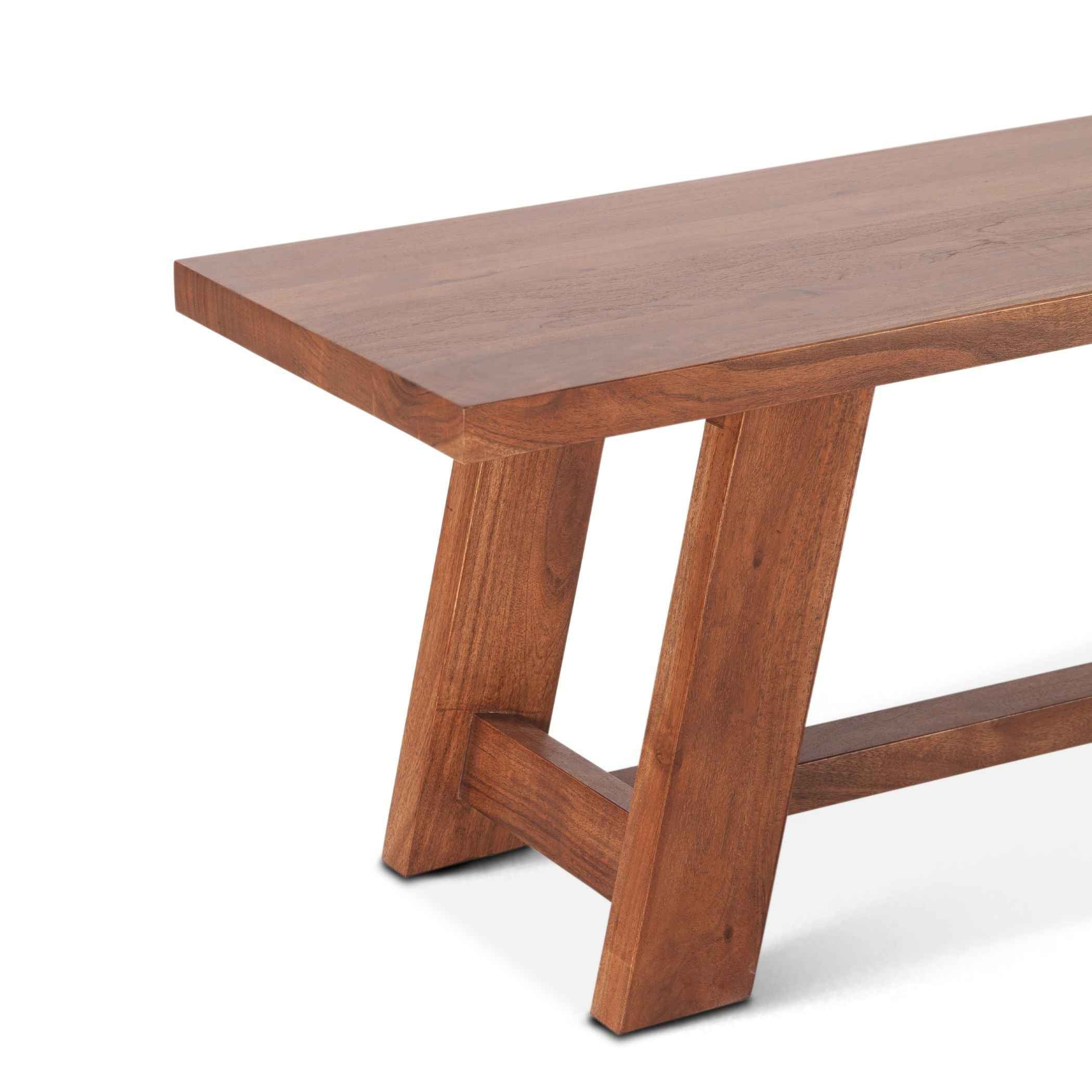 Savannah 80" Bench in Cinnamon Brown - Image 3