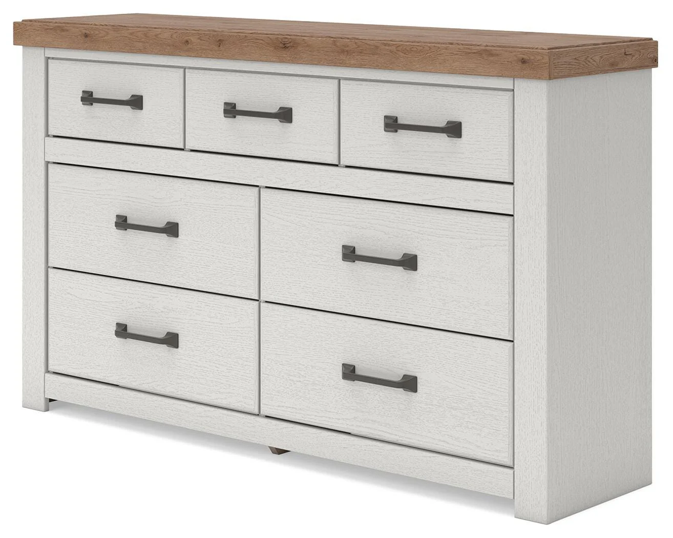 Savonport White/Brown Dresser - Image 6