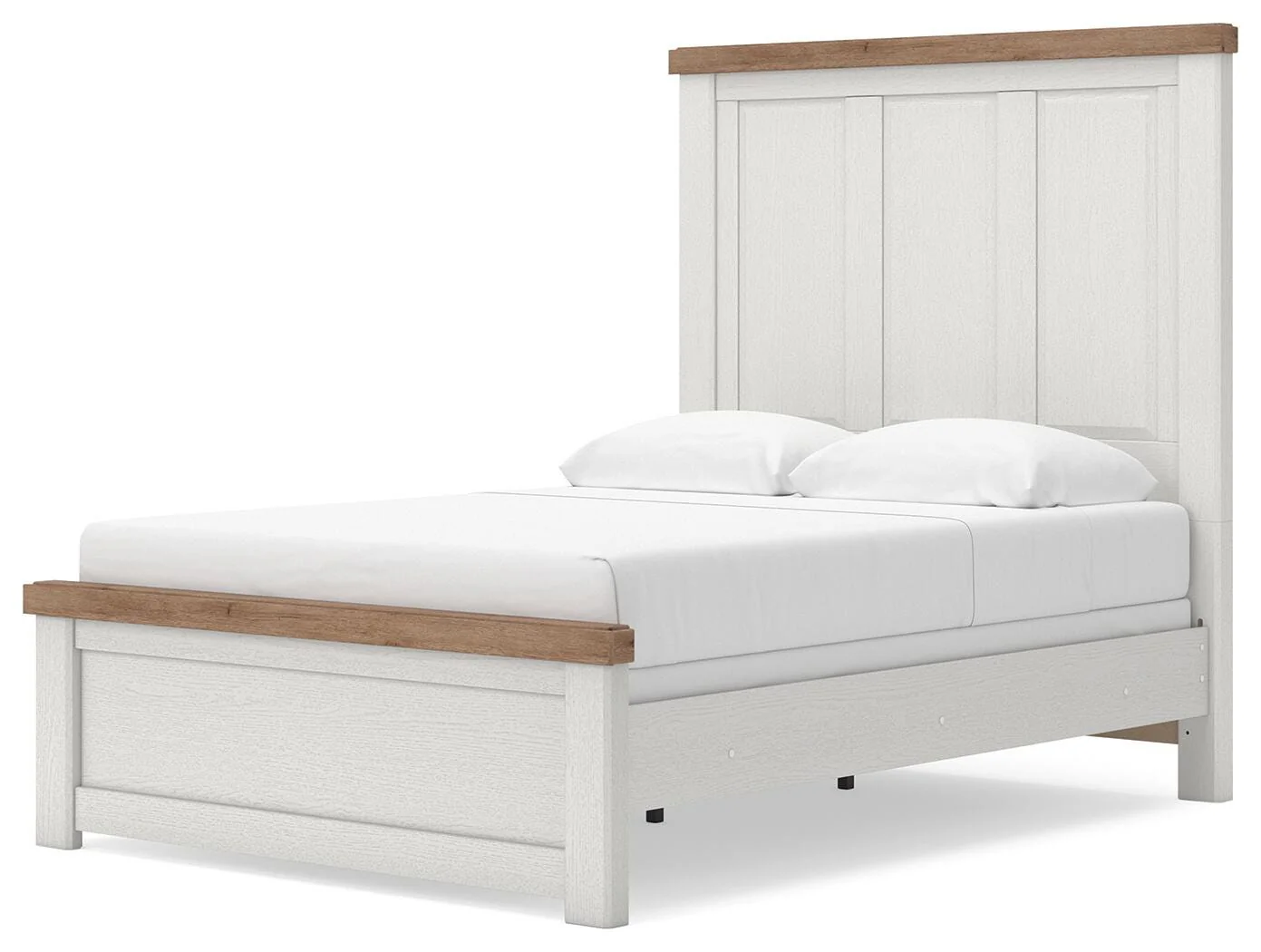 Savonport White/Brown Full Panel Bed - Image 6