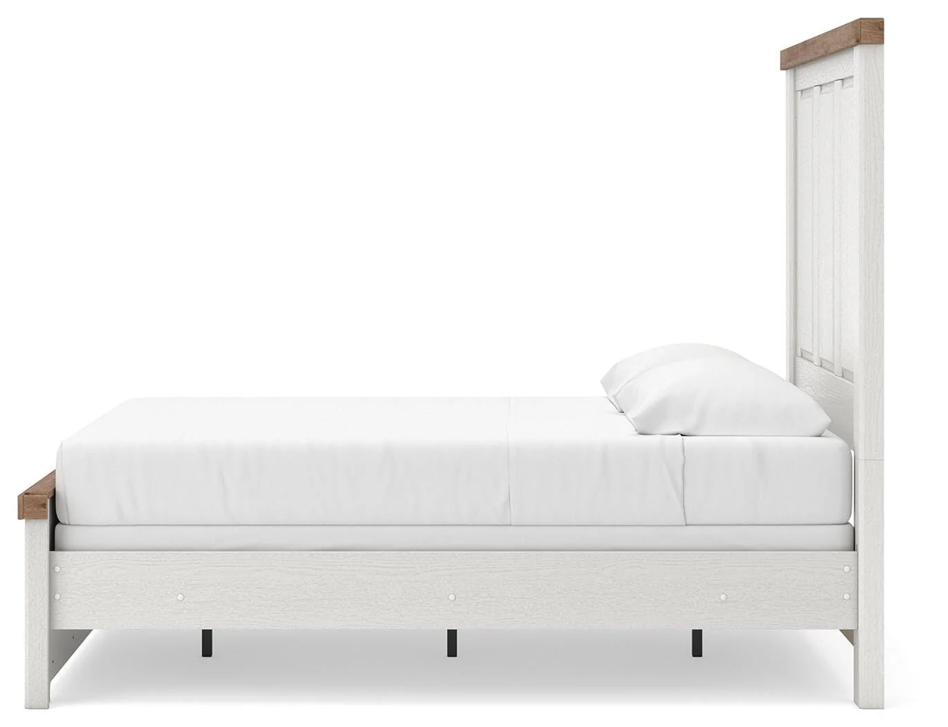 Savonport White/Brown Full Panel Bed - Image 7